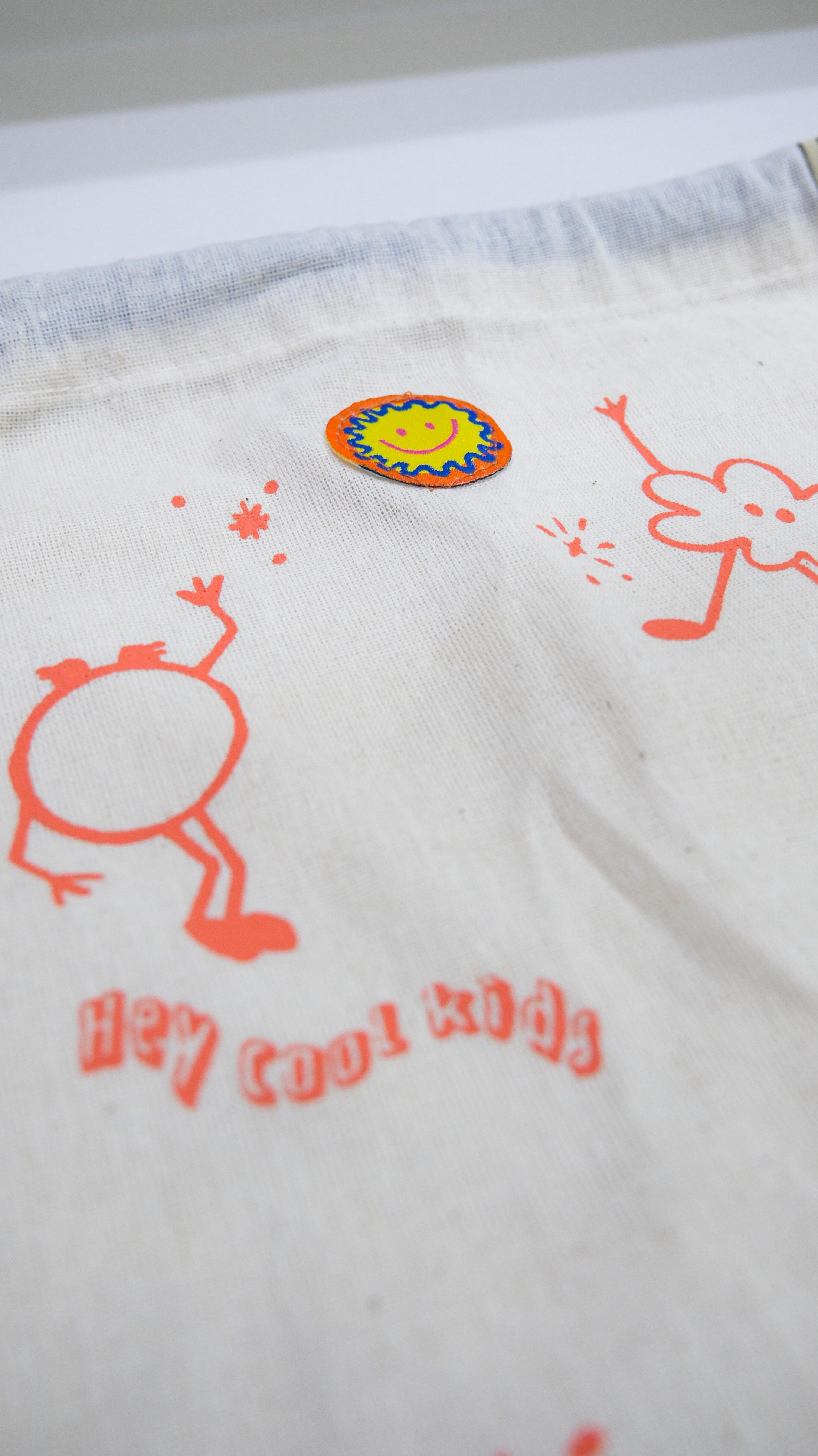 Fun Printed Toy Bag - Red Drawstring