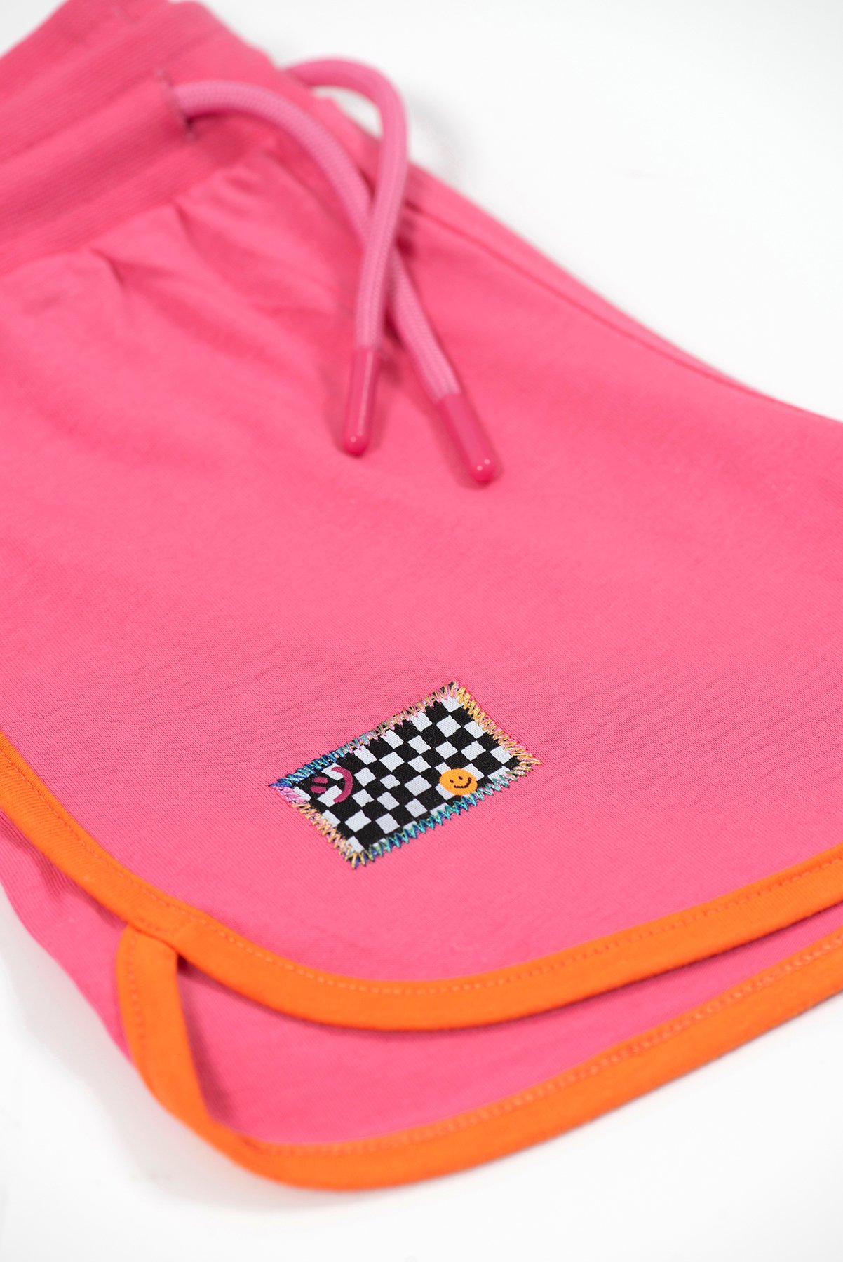 Retro Orange Striped Short - Pink (Pink Cord)