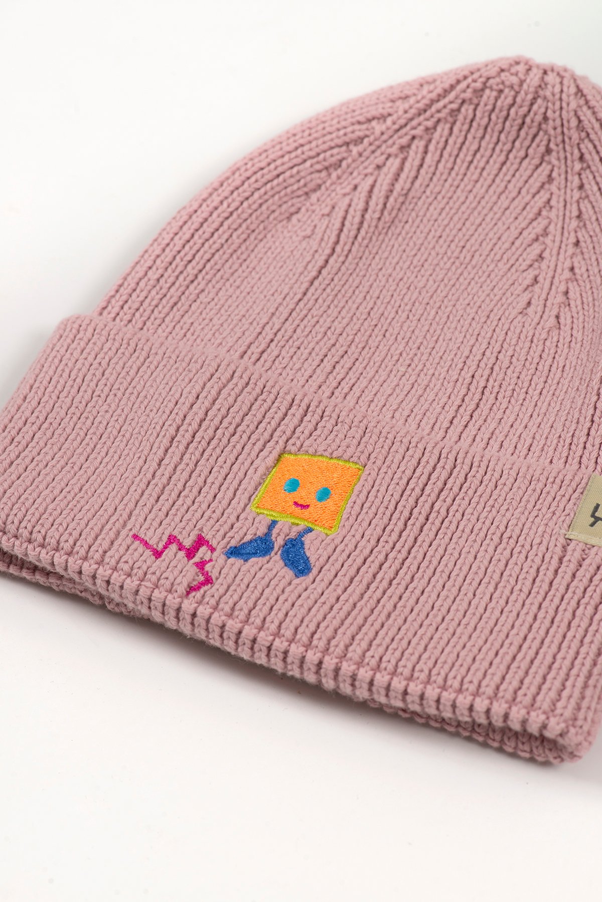 Square Man Beanie - Pink