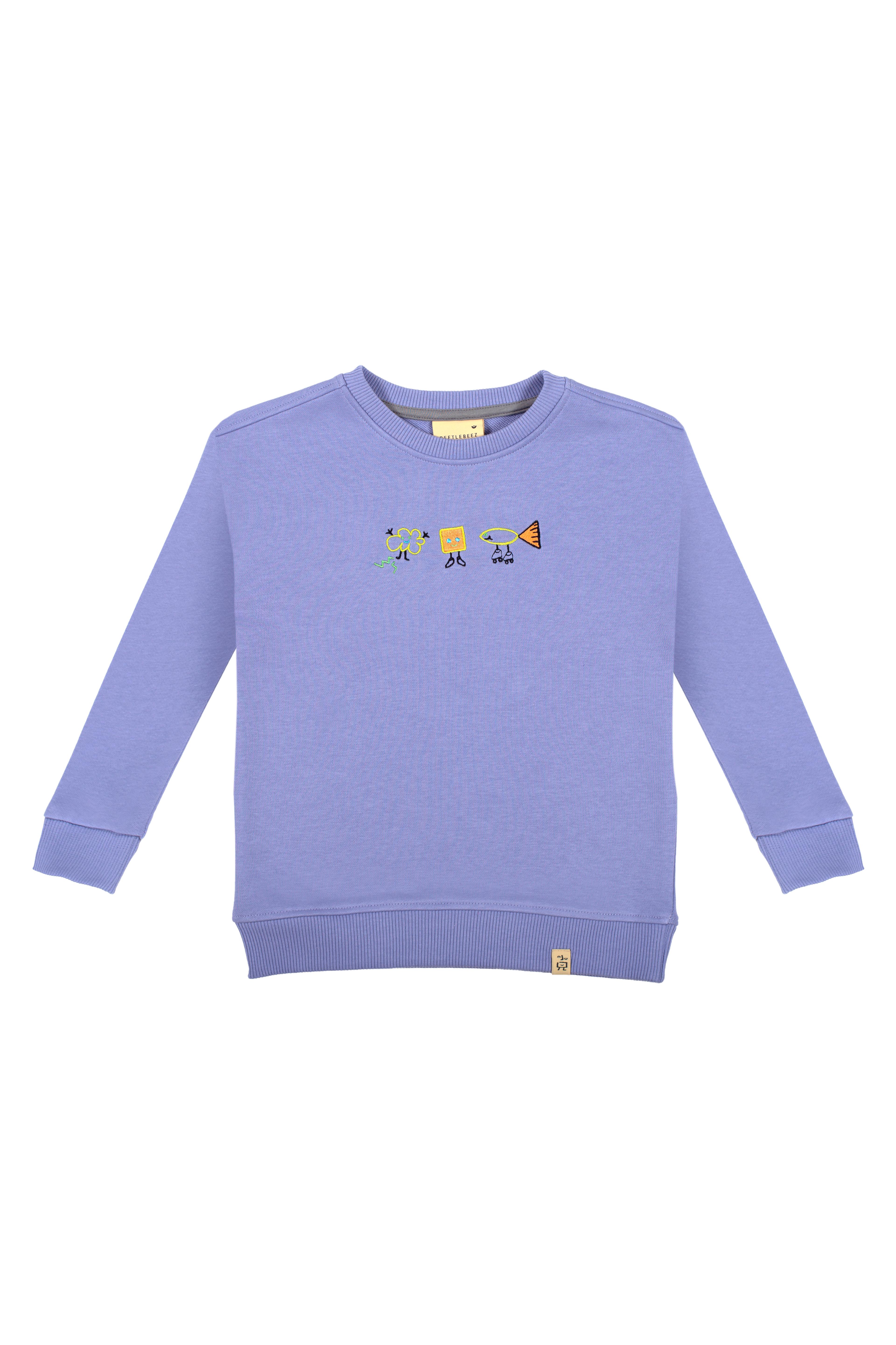 Rolling Trio Sweatshirt Pair - Lilac/Purple (Orange Cord)