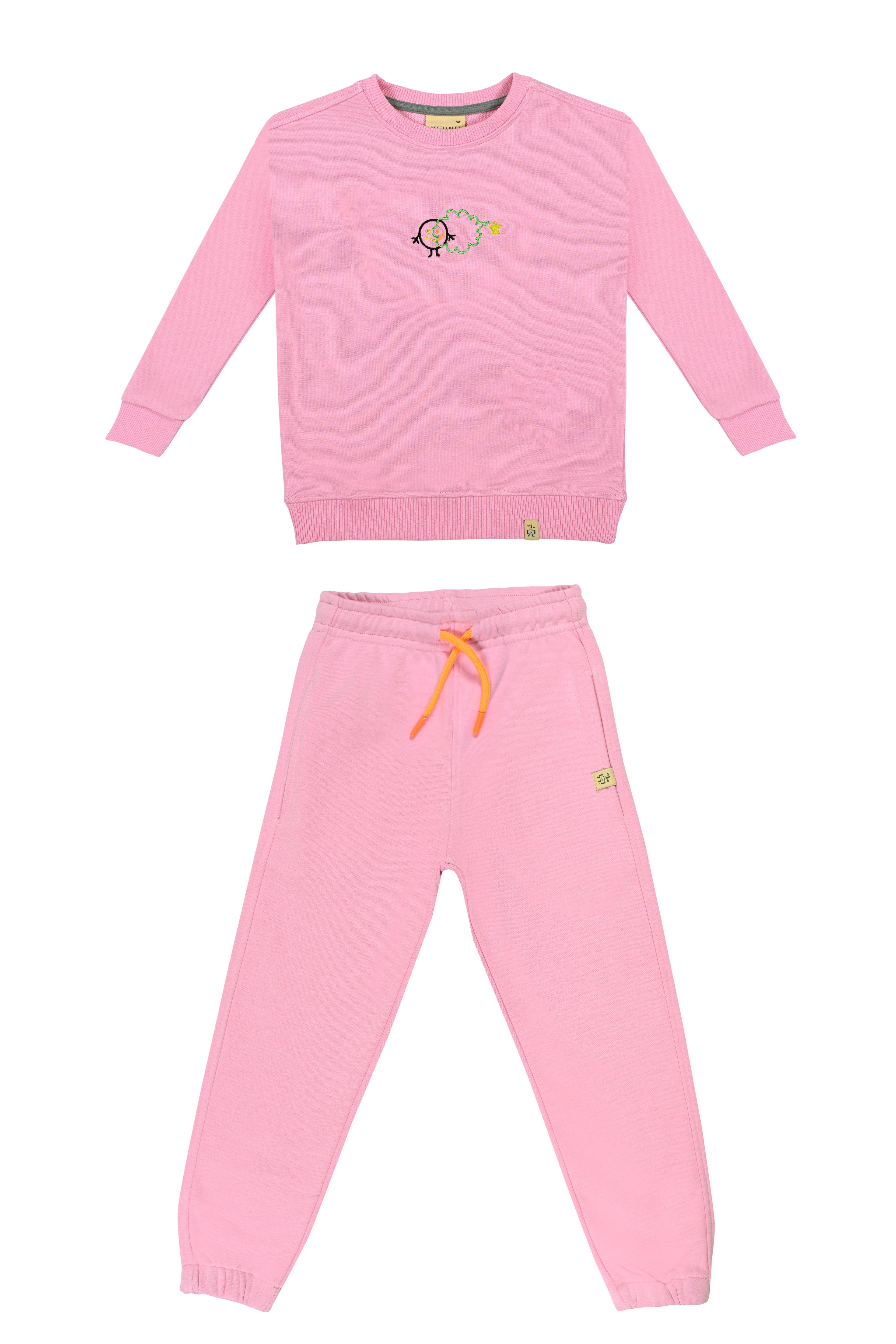 Fill In The Blank Sweatshirt Pair - Pink (Orange Cord)