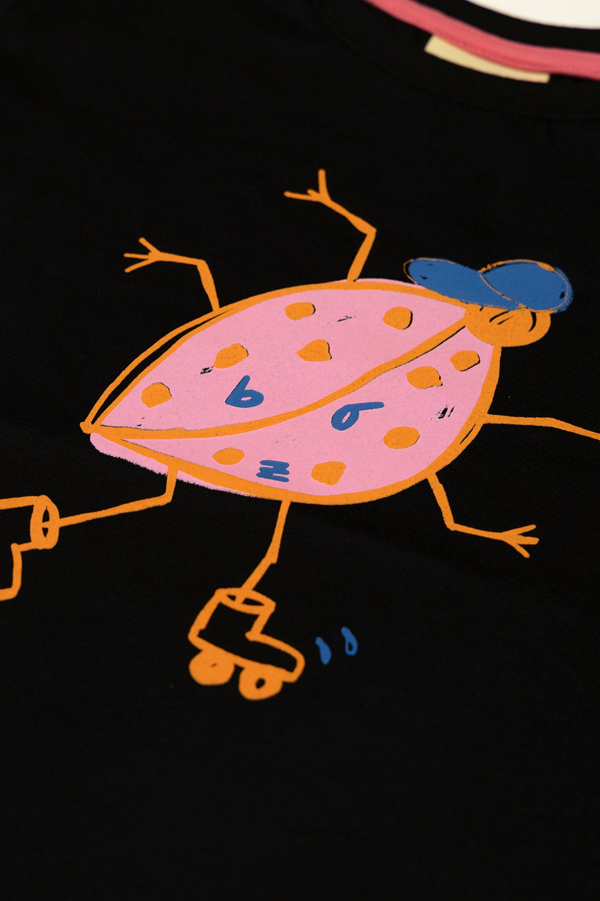 Pink Lady Beetle Uzun Kollu T-Shirt - Siyah