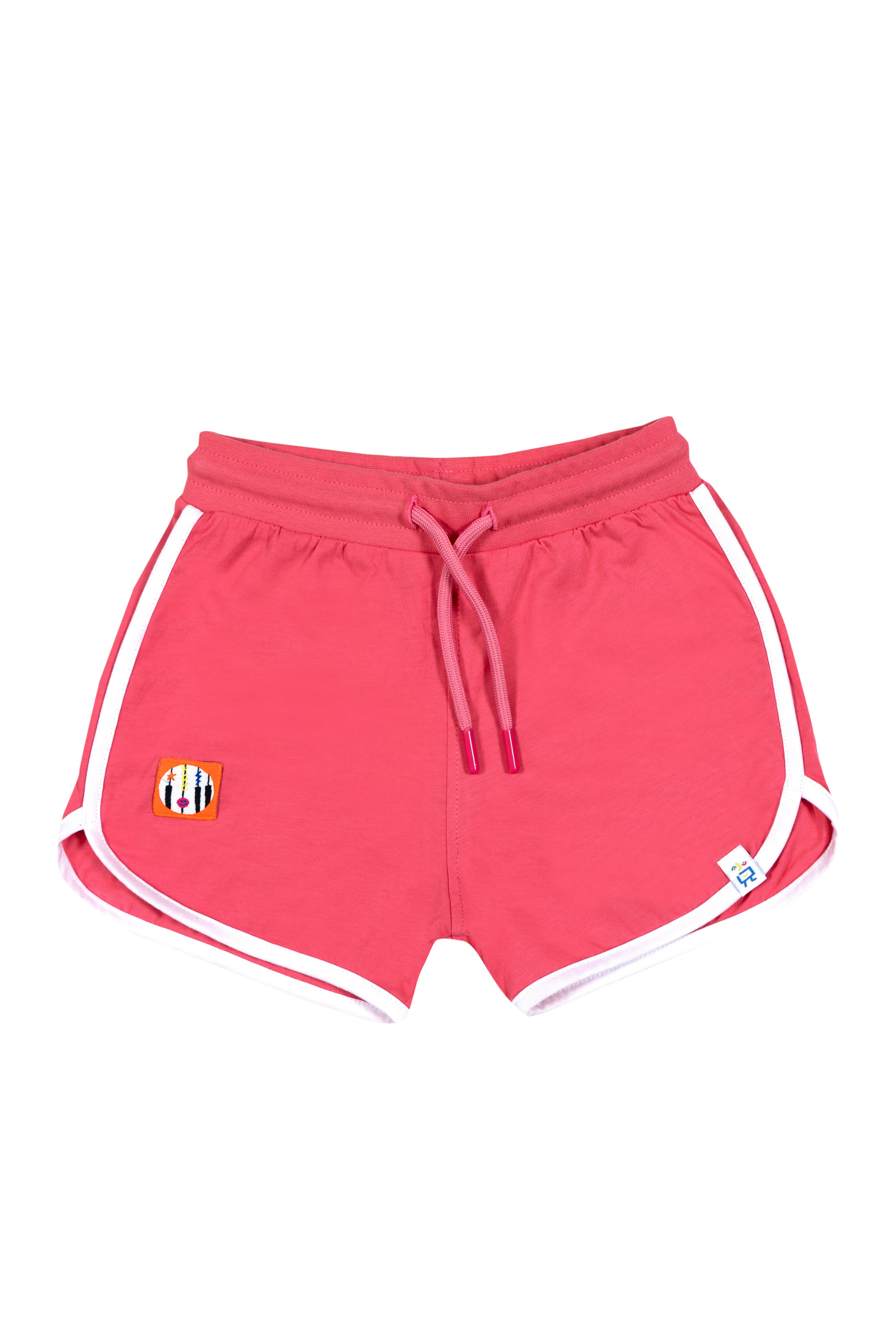 Retro Shorts - Pink with White Trim