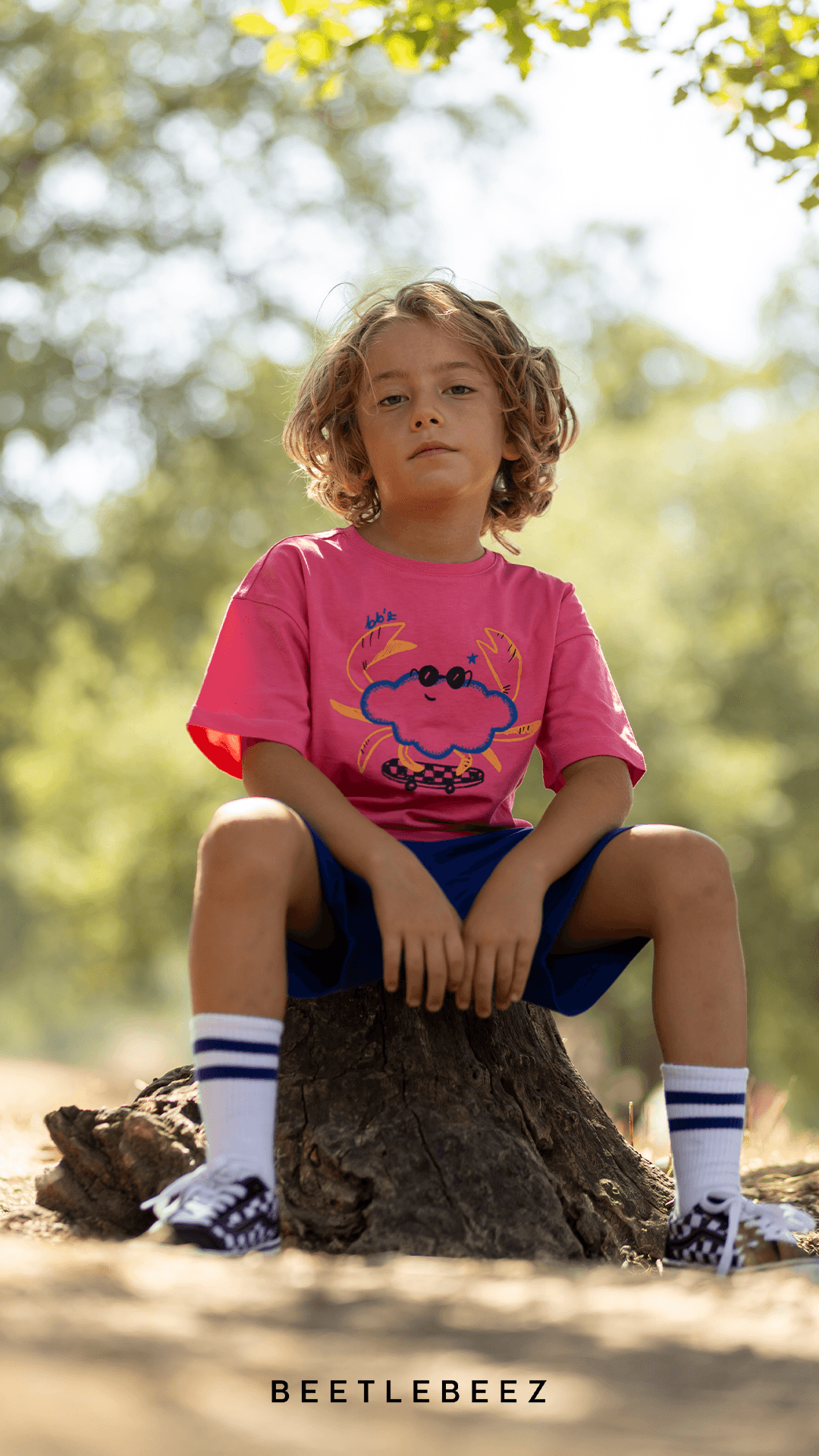 Cool Funny Crab Oversize T-Shirt ve Kargo Şort Set