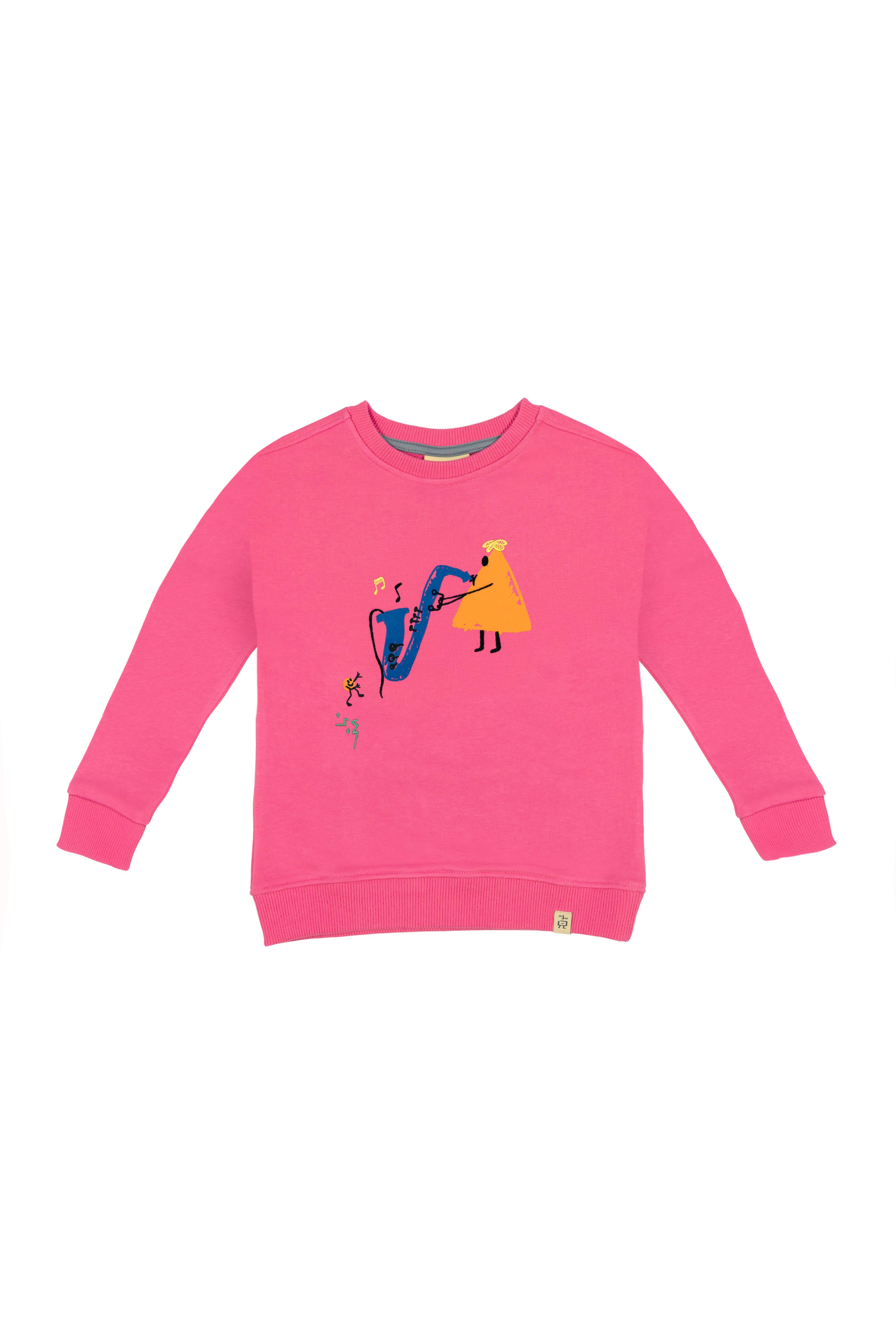 Musician Triangle Sweatshirt - Pink