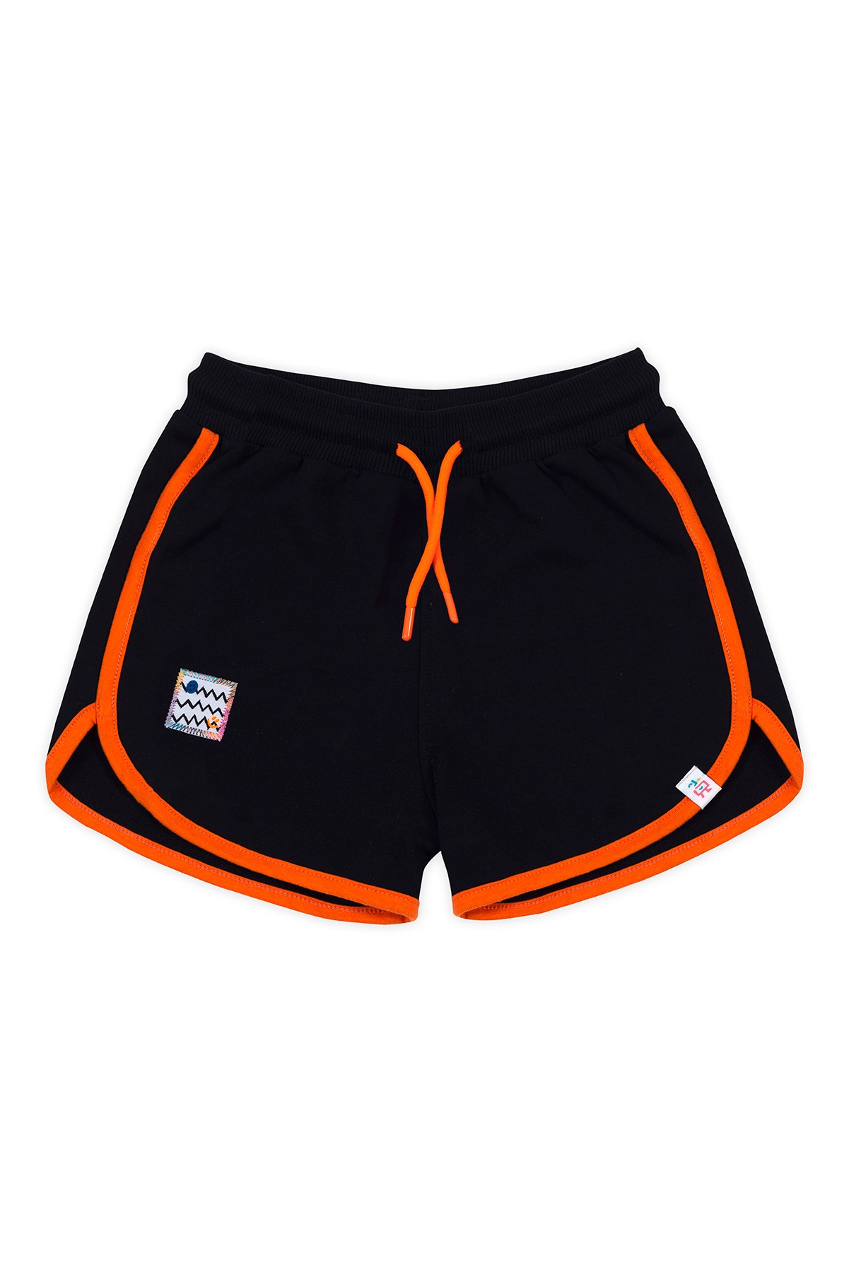 Retro Orange Striped Short - Navy Blue (Orange Cord)