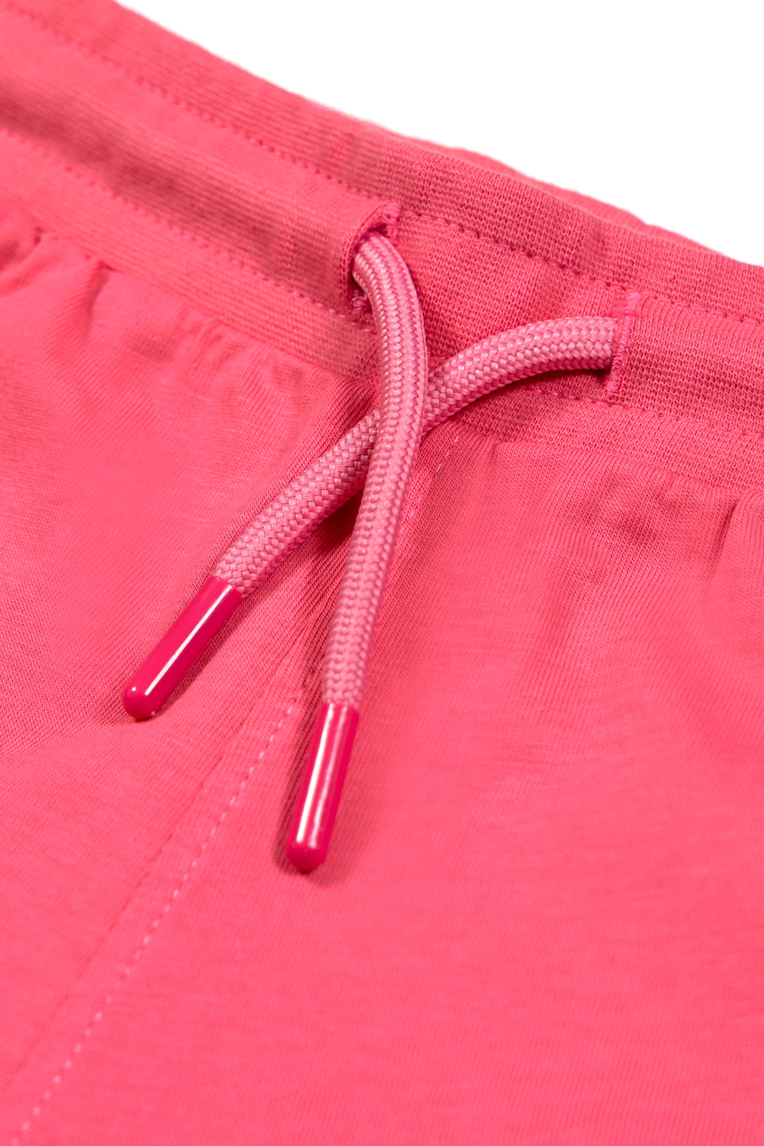 Retro Shorts - Pink with Lime Trim