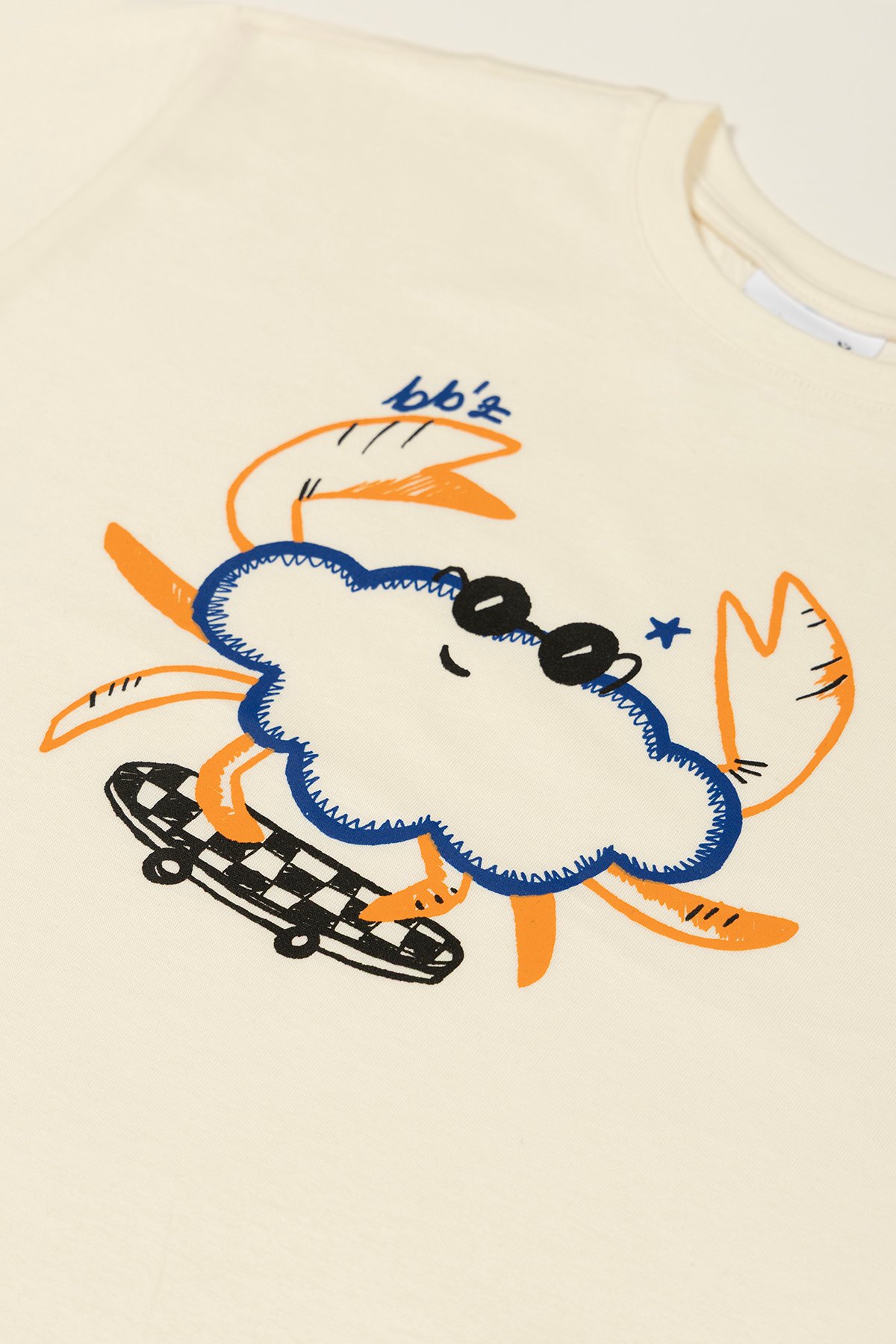 Cool Funny Crab Oversize T-Shirt - Ekru