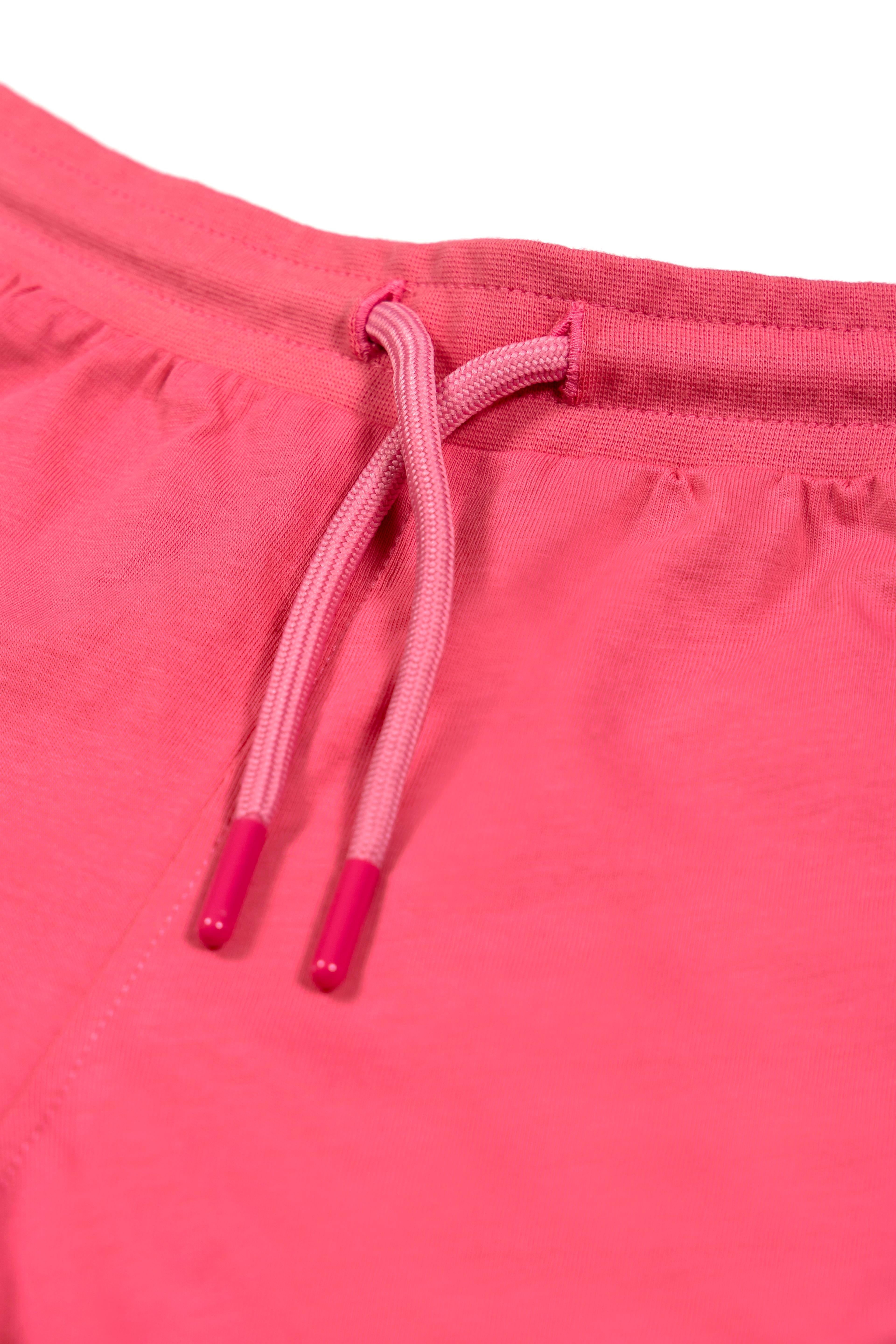 Retro Shorts - Pink with White Trim