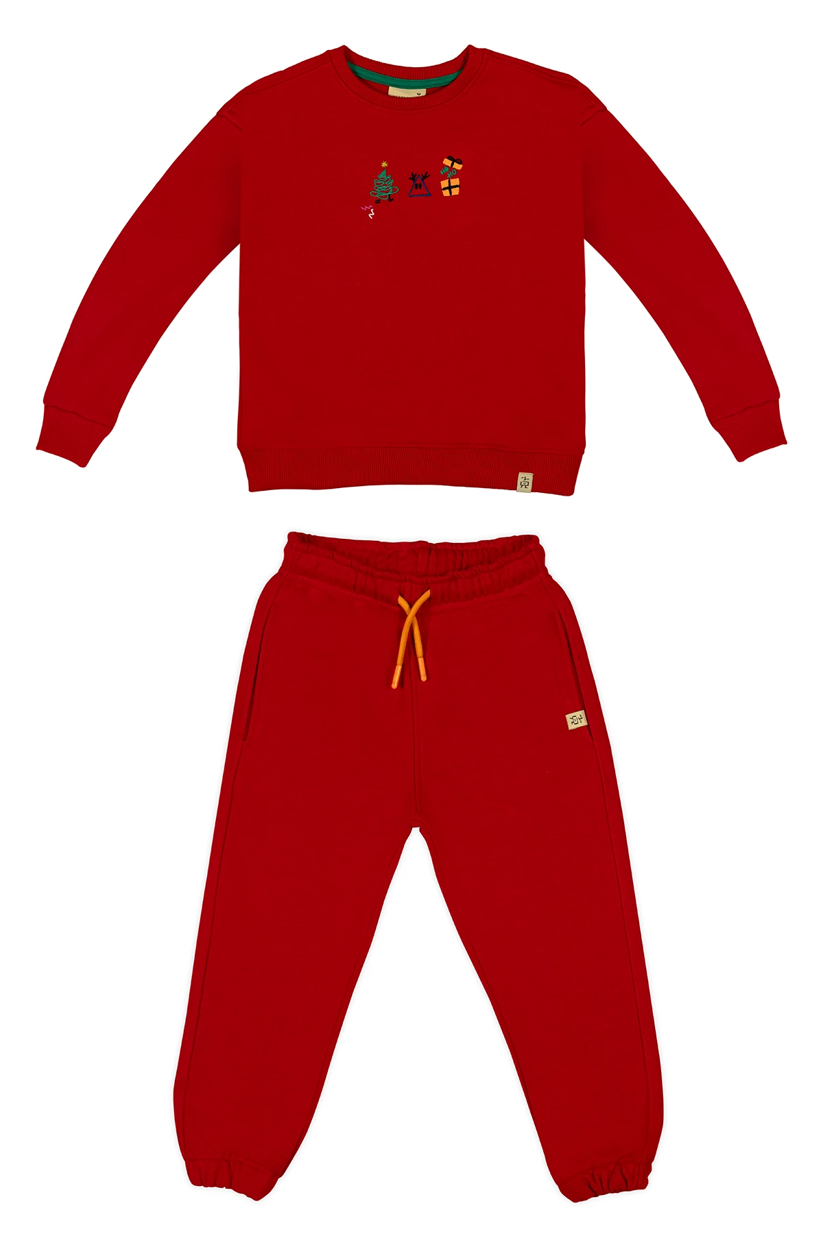 Happy Deer Year Sweatshirt - Kırmızı