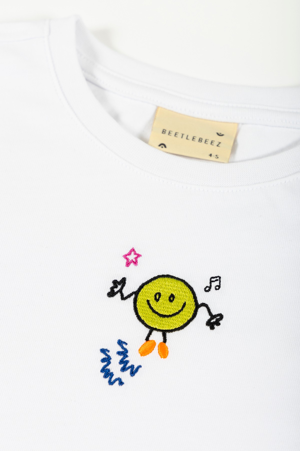 Dance and Smile Long Sleeve T-Shirt - White