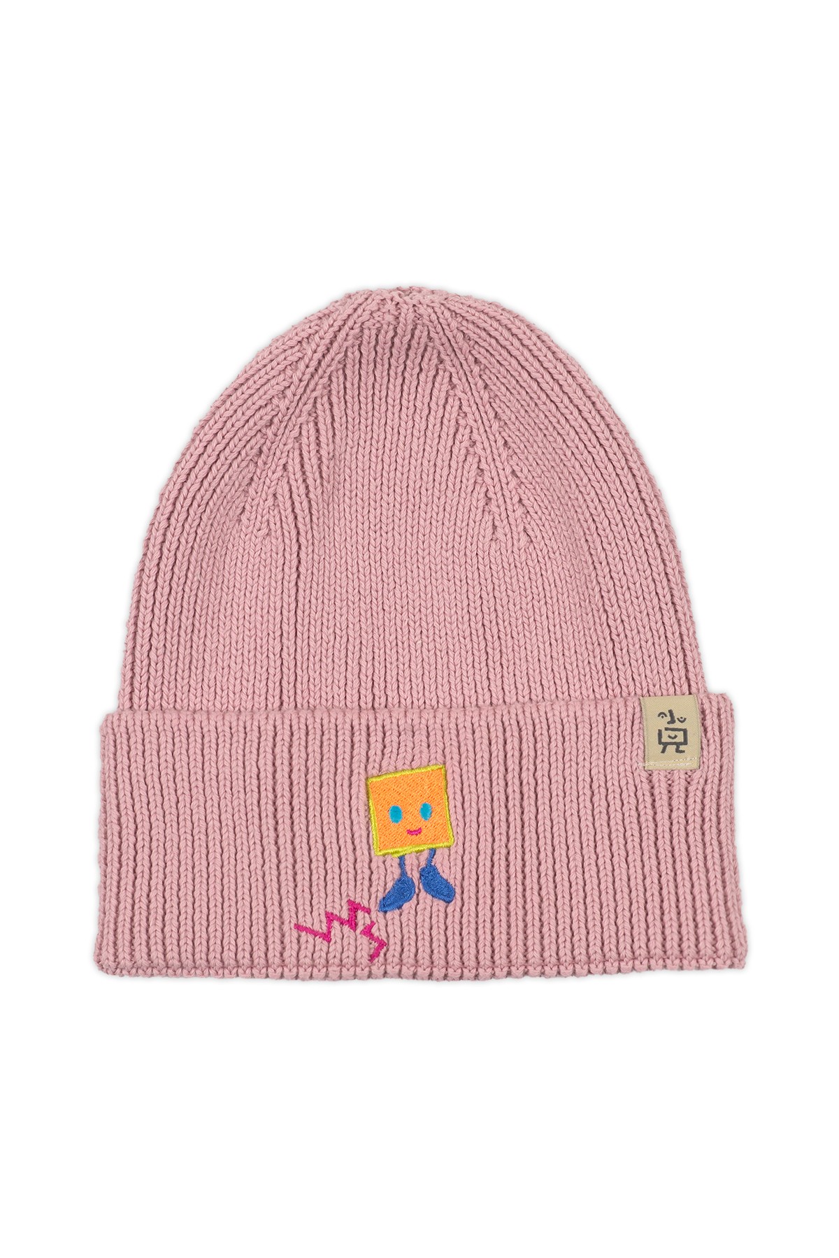 Square Man Beanie - Pink