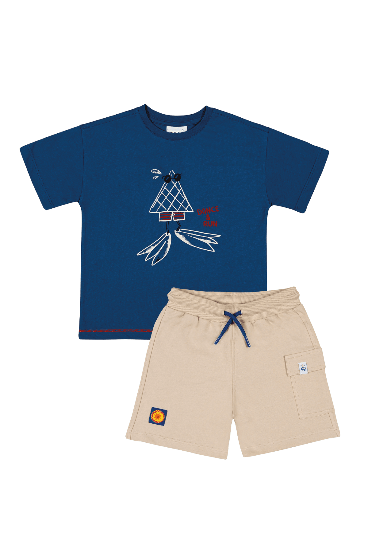 Cool Cone Crew Oversize T-Shirt ve Kargo Şort Set