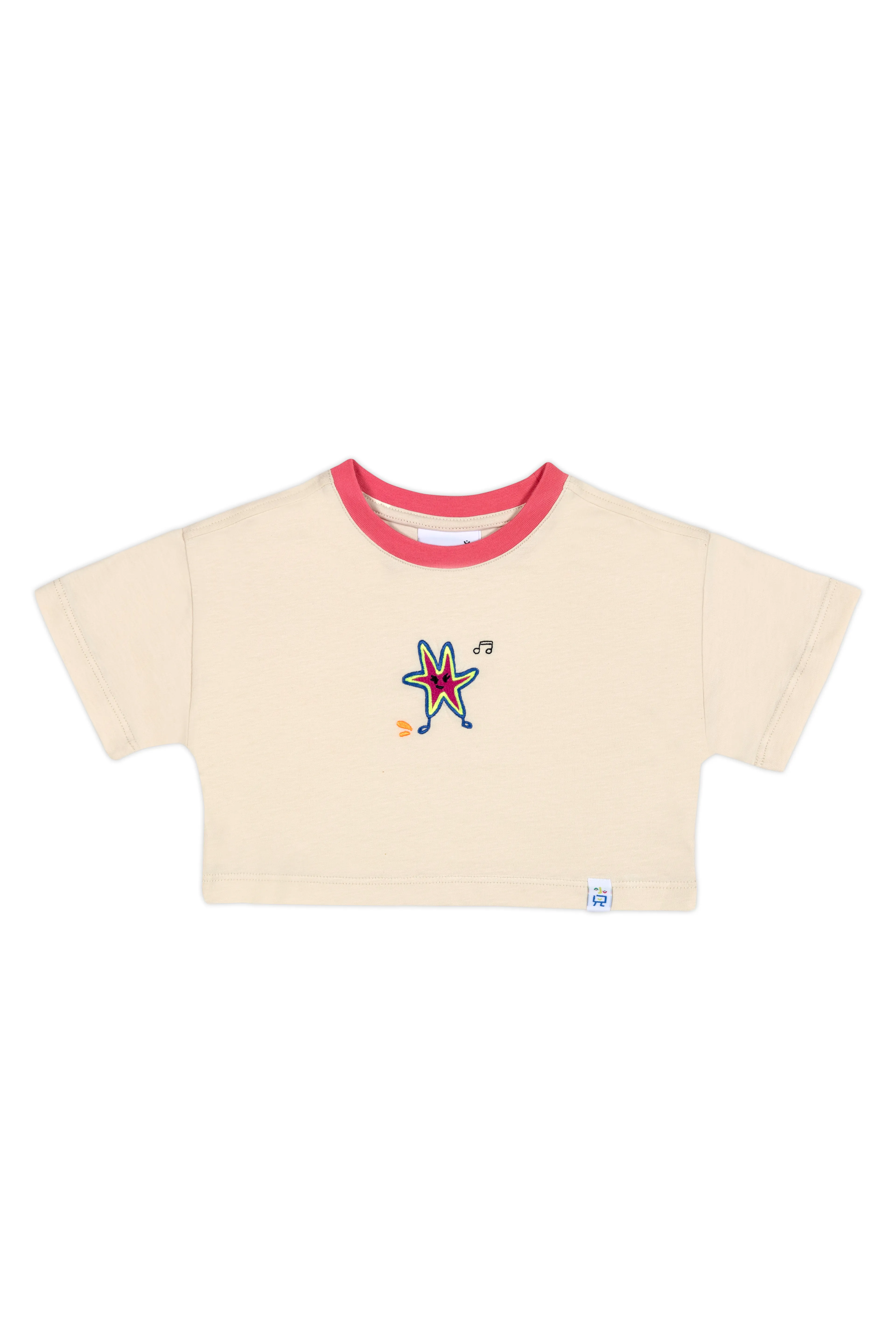 Happy Starfish Crop T-Shirt ve Pinky Smiles Tül Etek