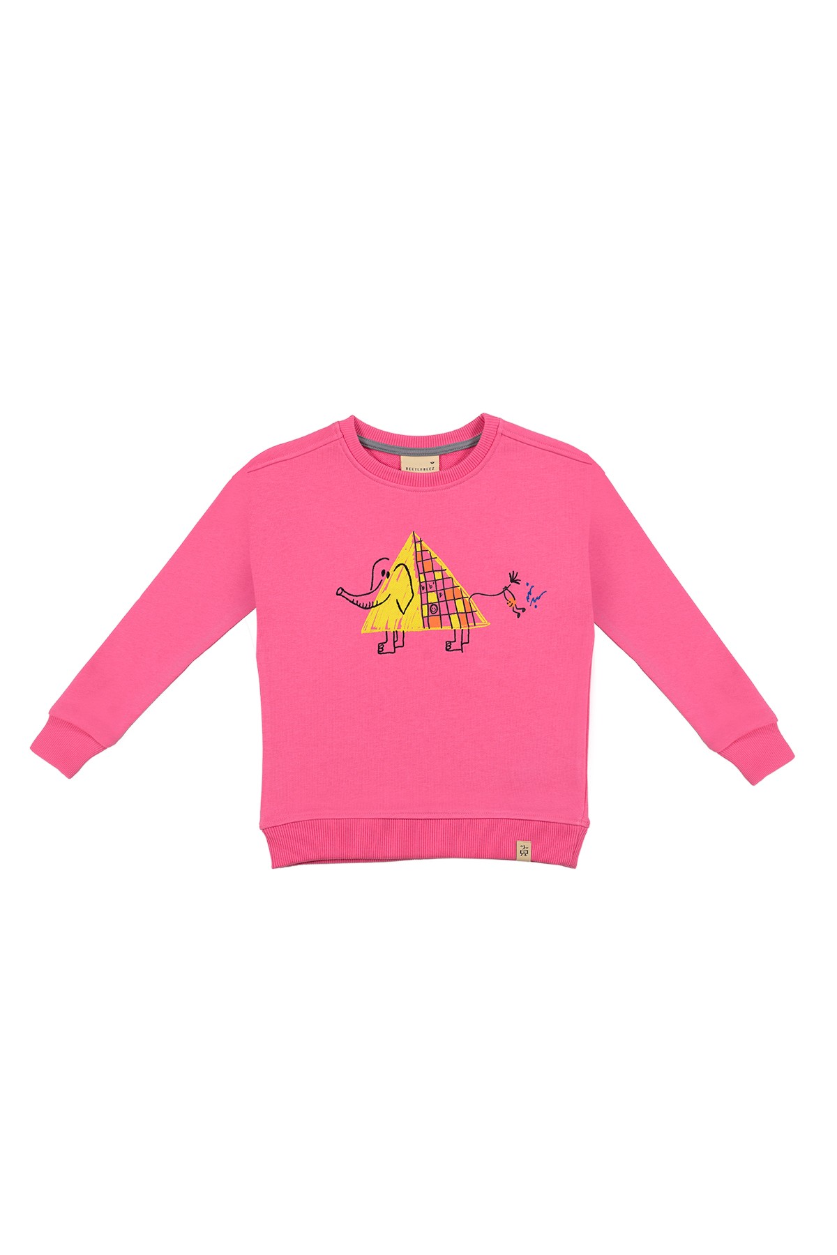 Elephant Ride Sweatshirt - Pink