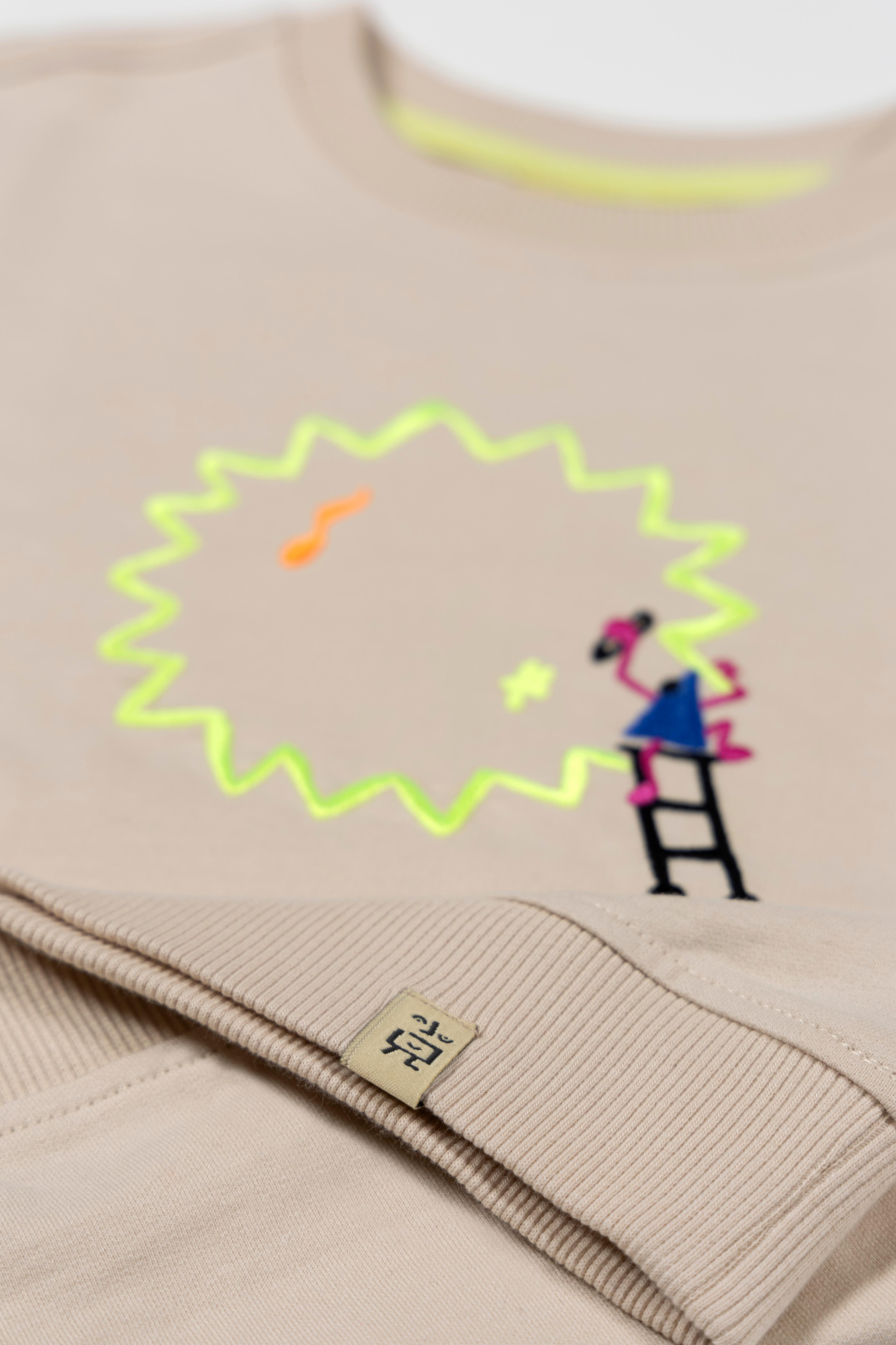 Climb for Fun Sweatshirt - Beige