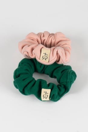 Green - Black Scrunchies
