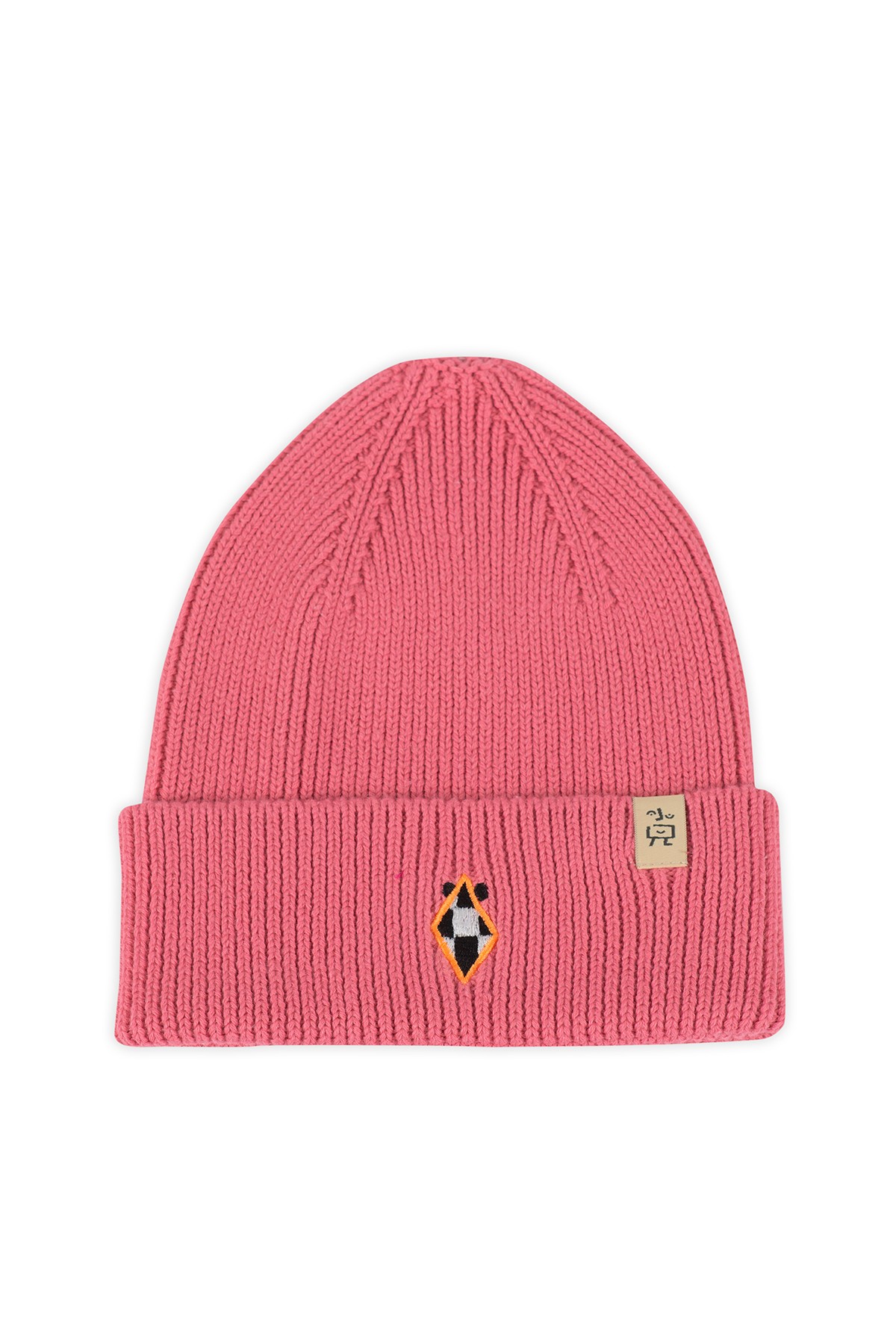 Pink Rectangle Beanie - Pink