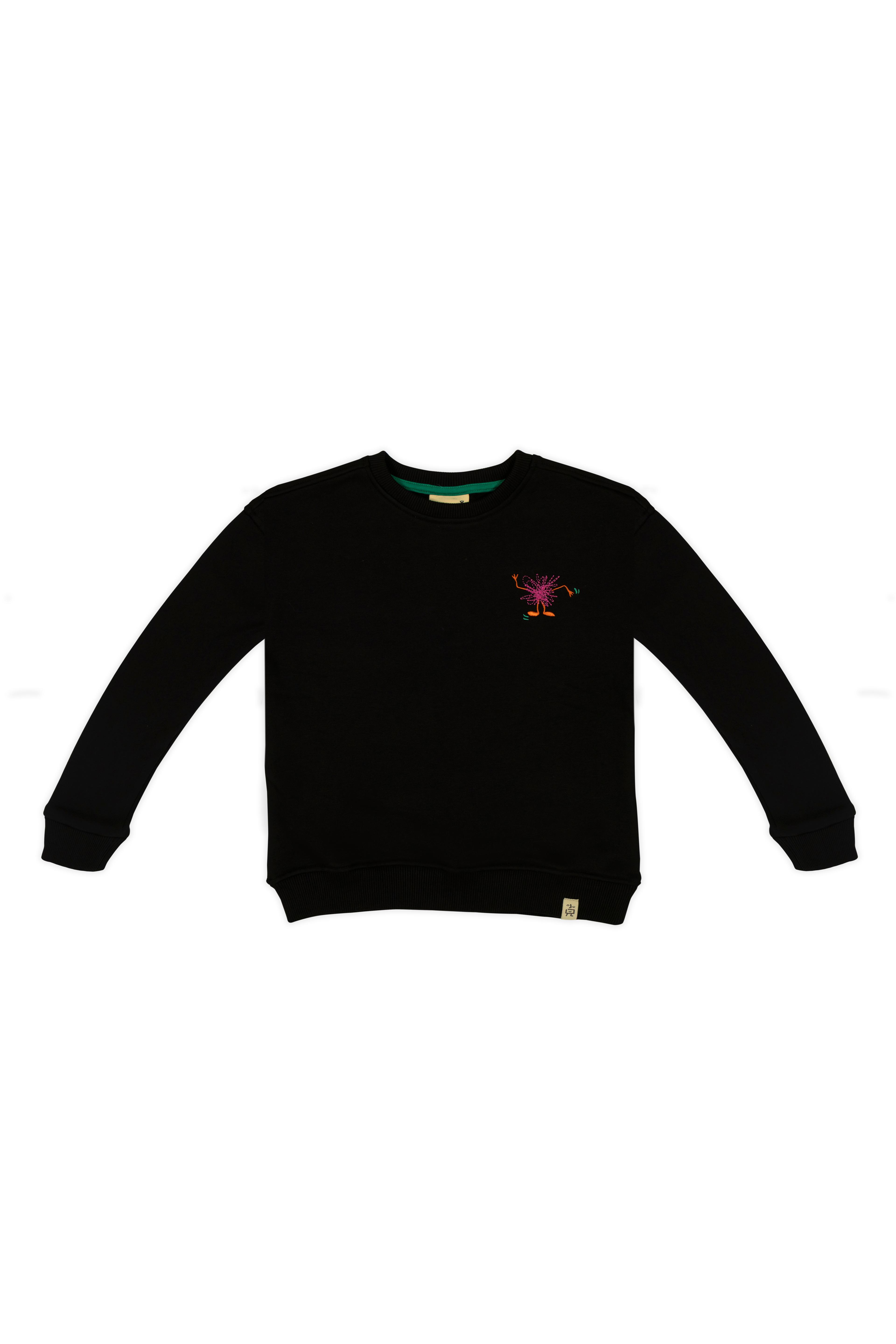 Funny Pink Monster Sweatshirt - Siyah