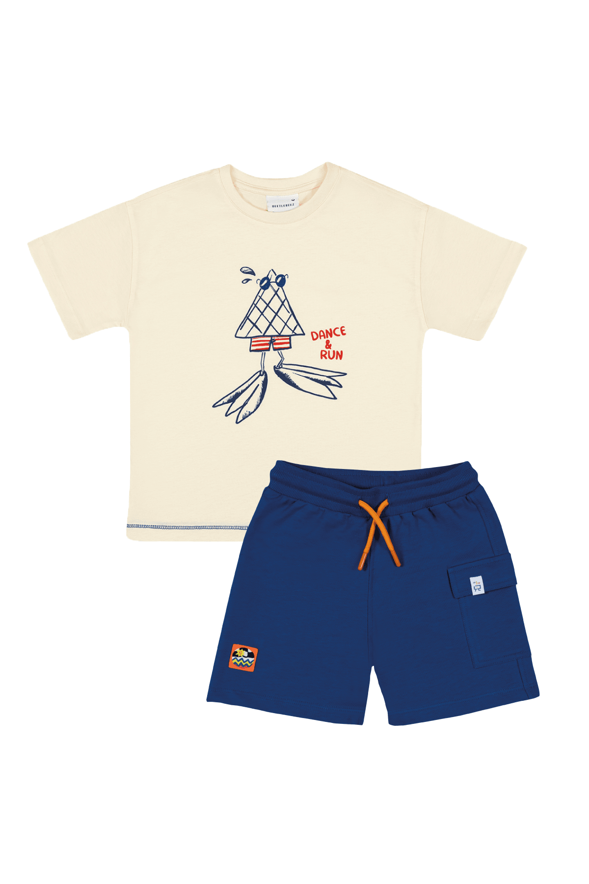 Cool Cone Crew Oversize T-Shirt ve Kargo Şort Set