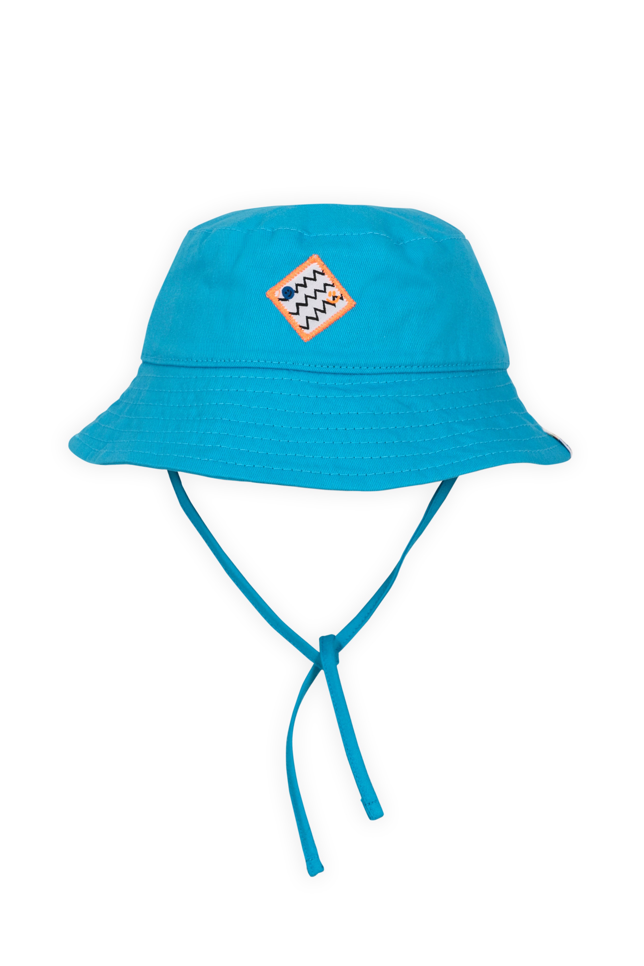 Happy Face Bucket Hat - Blue / 52 Cm