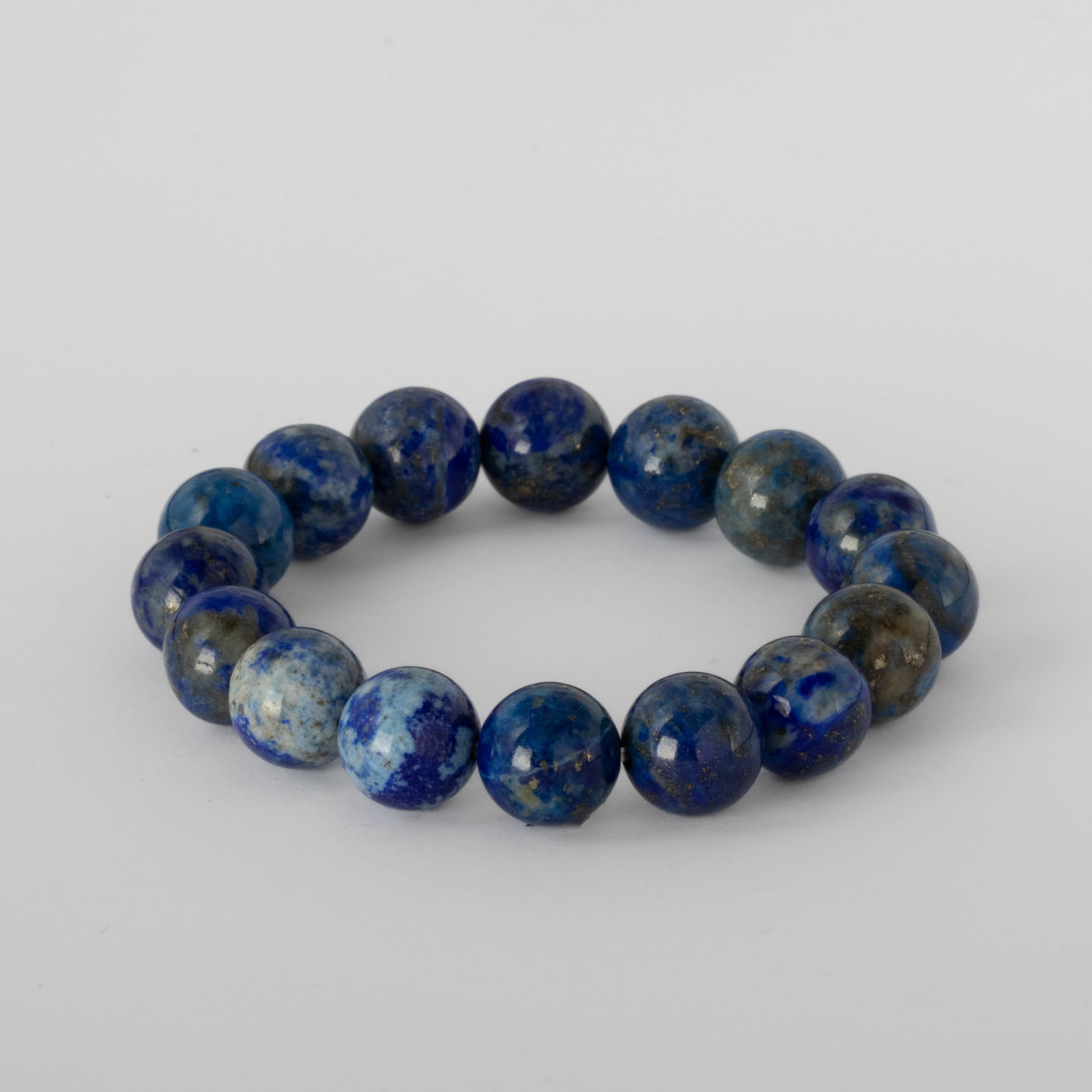 Lapis Lazuli Taşı Bileklik, 12 mm Doğal Taş Bileklik