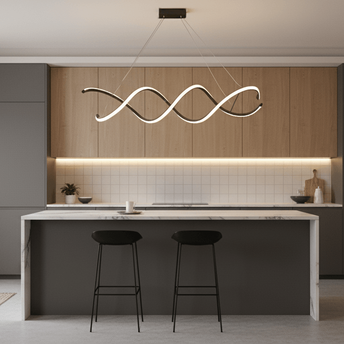 Kıvrım 120 cm Sarkıt Led Avize