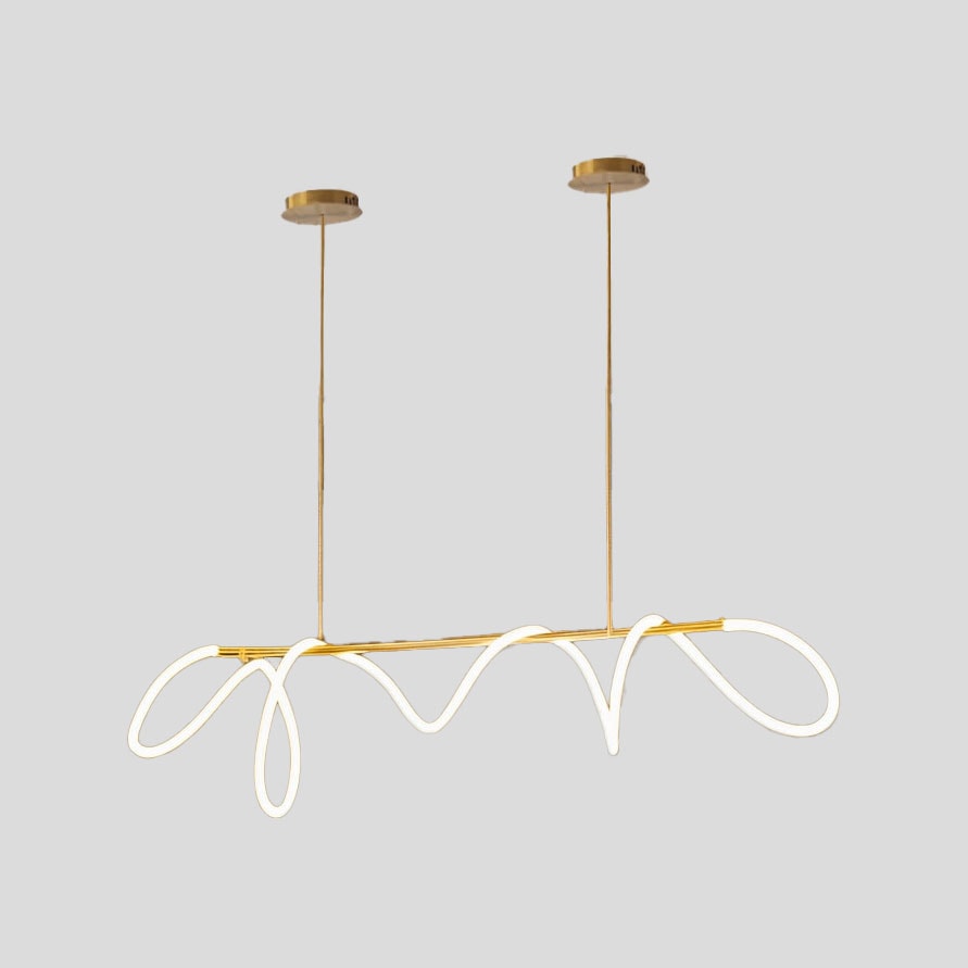 Işık Dalgası Düz Sarkıt Led Avize