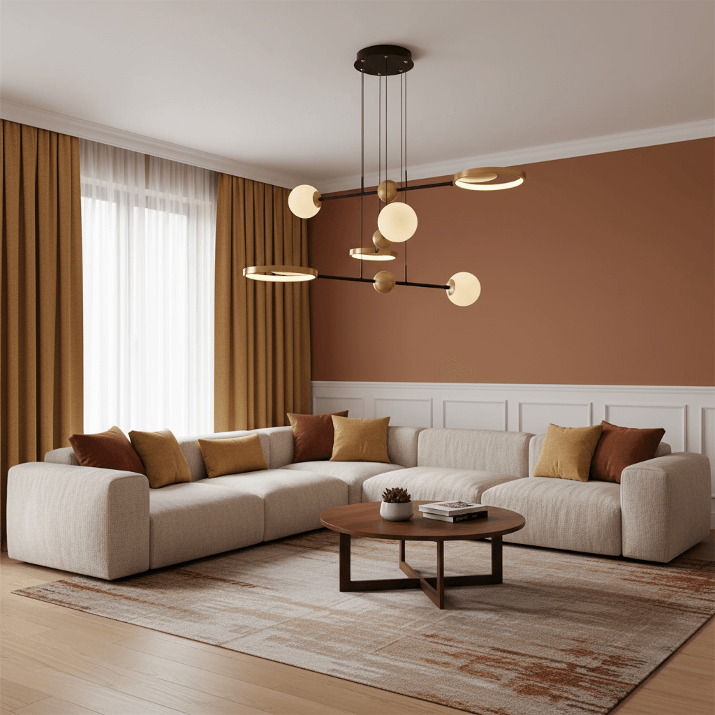 Lunara Eskitme Üçlü Sarkıt Led Avize