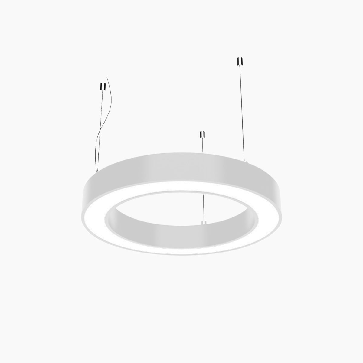 Dekoratif Simit Linear Armatür - Beyaz