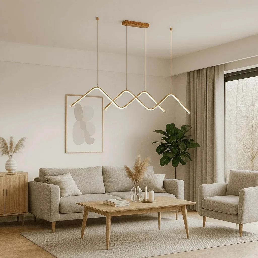 Zirve 120 cm Sarkıt Led Avize - Eskitme