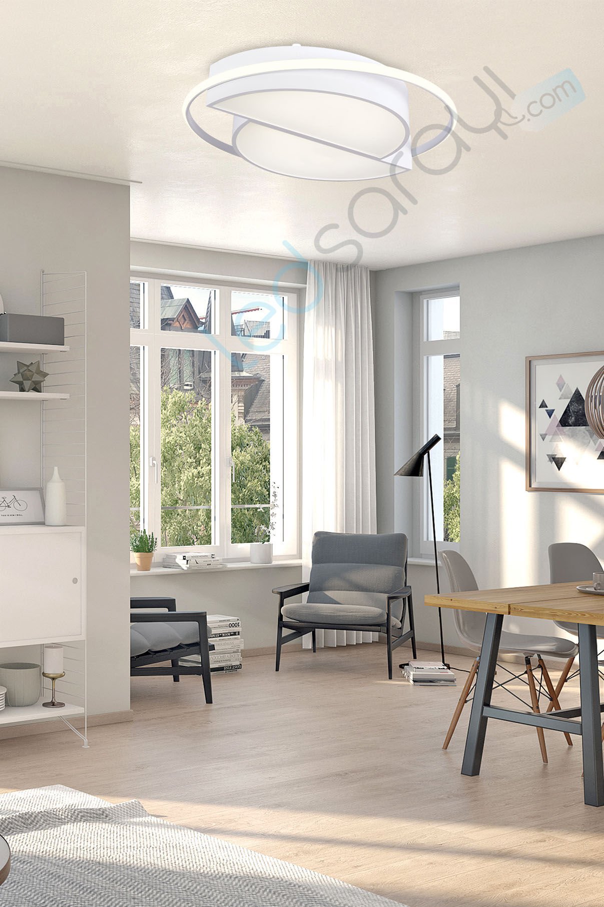 Milena Modern Led Avize 90 Watt 3 Renk