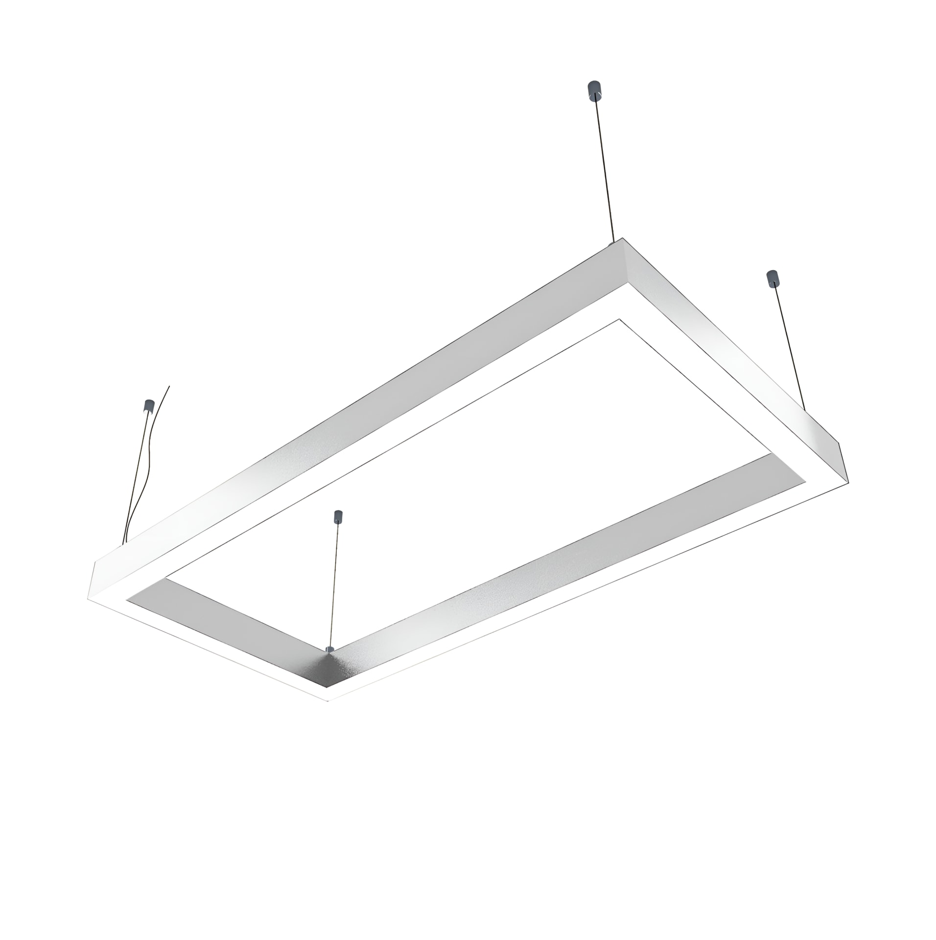 Dekoratif Dikdörtgen Linear Armatür - Beyaz
