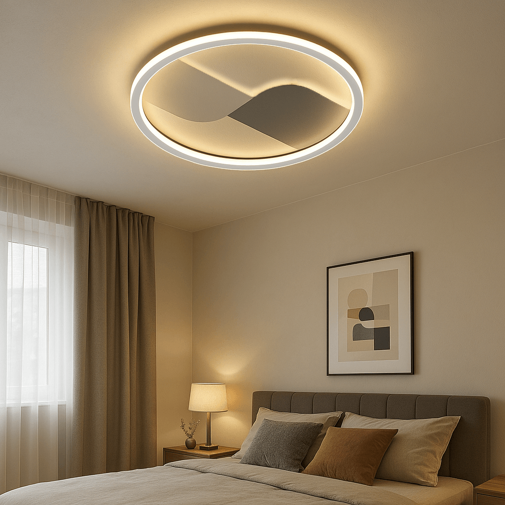 Galaxy Yuvarlak Modern Dekoratif Plafonyer Led Avize 3 Renk - Beyaz