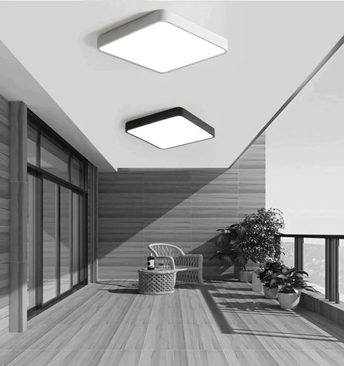 Dekoratif Oval Kare Davul Linear Armatür