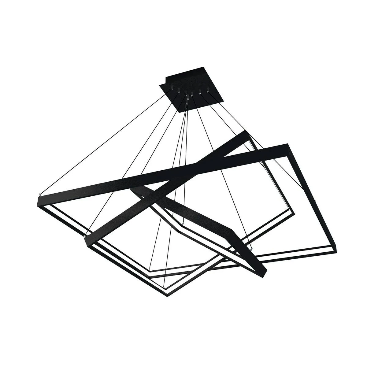 Dekoratif Kare Saturn Modern Led Sarkıt Linear Armatür