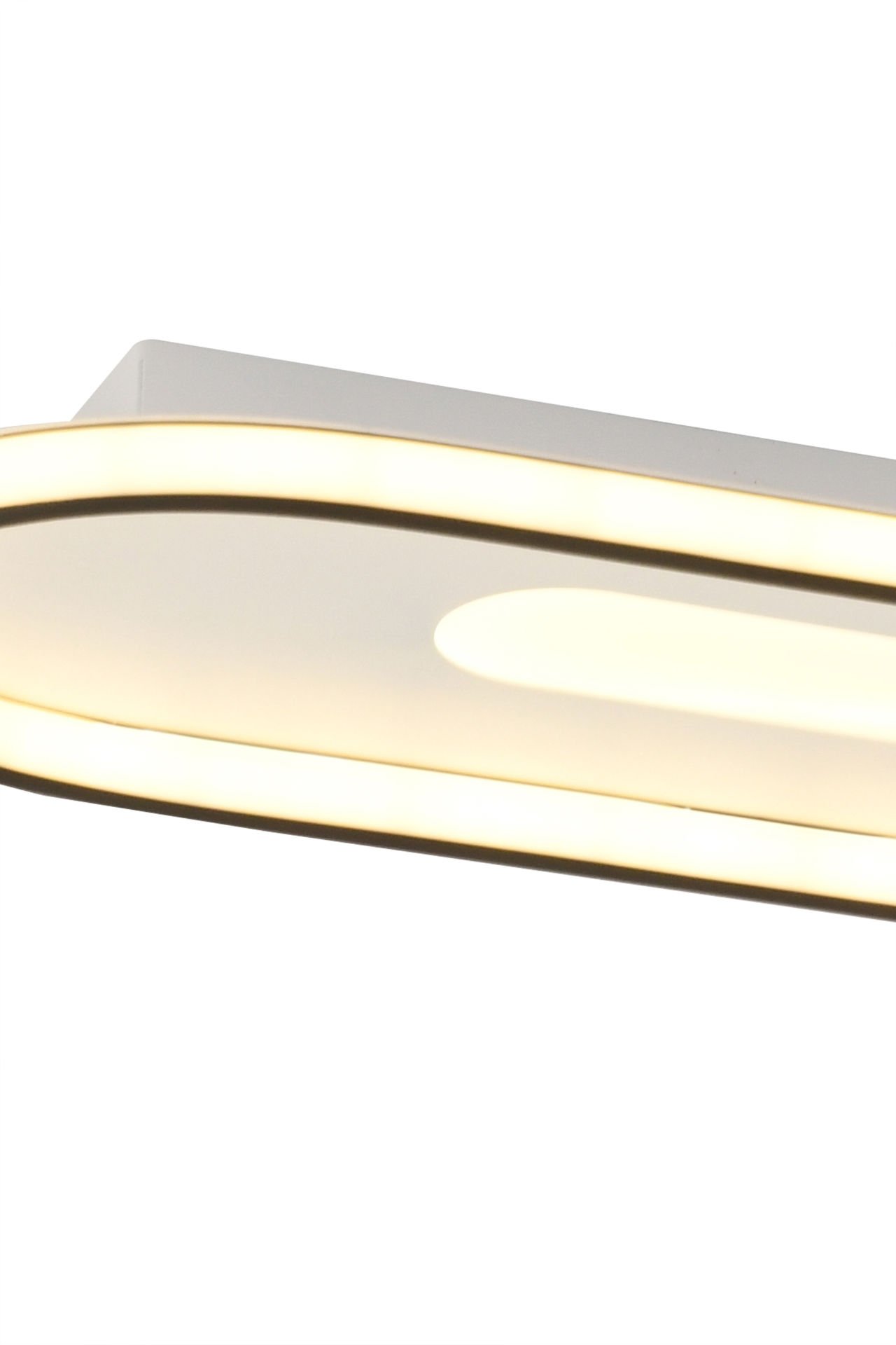 Modern Dekoratif Oval Plafonyer Led Avize 3 Renk