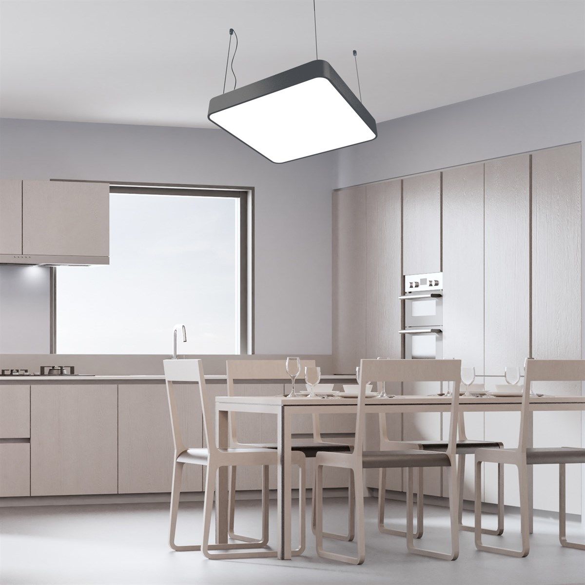 Dekoratif Oval Kare Davul Linear Armatür