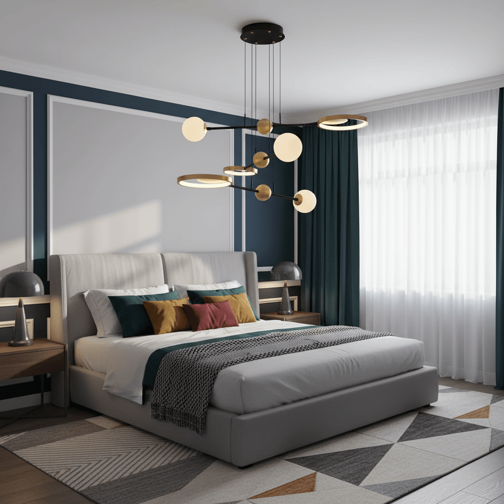 Lunara Eskitme Üçlü Sarkıt Led Avize