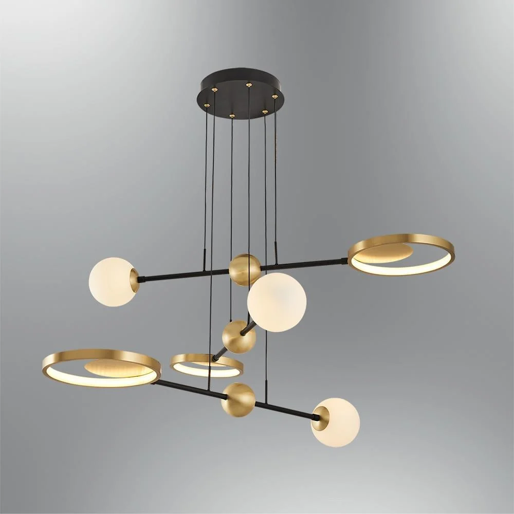 Lunara Eskitme Üçlü Sarkıt Led Avize