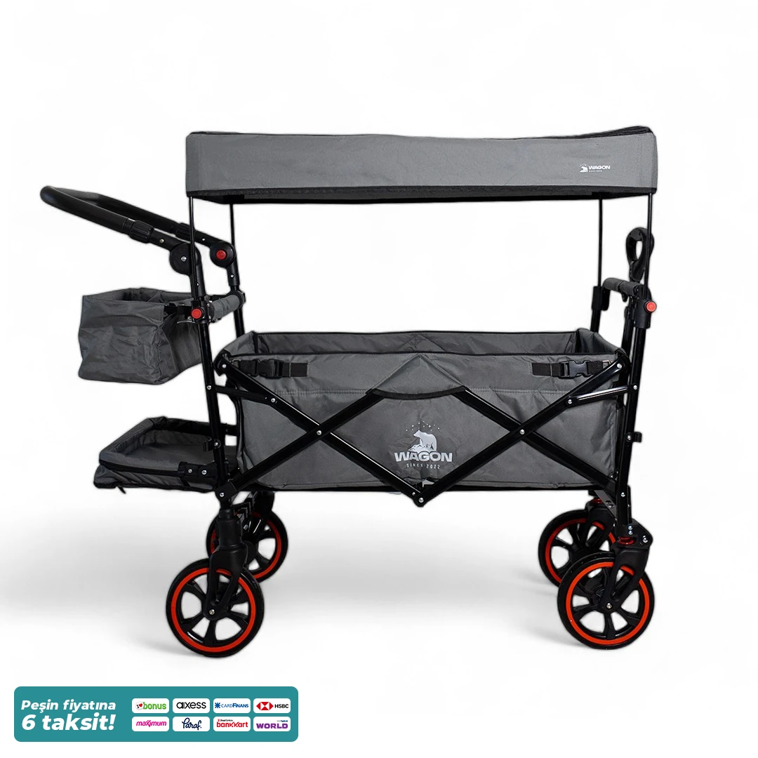 Wagon Premium Bebek Arabası - Gri