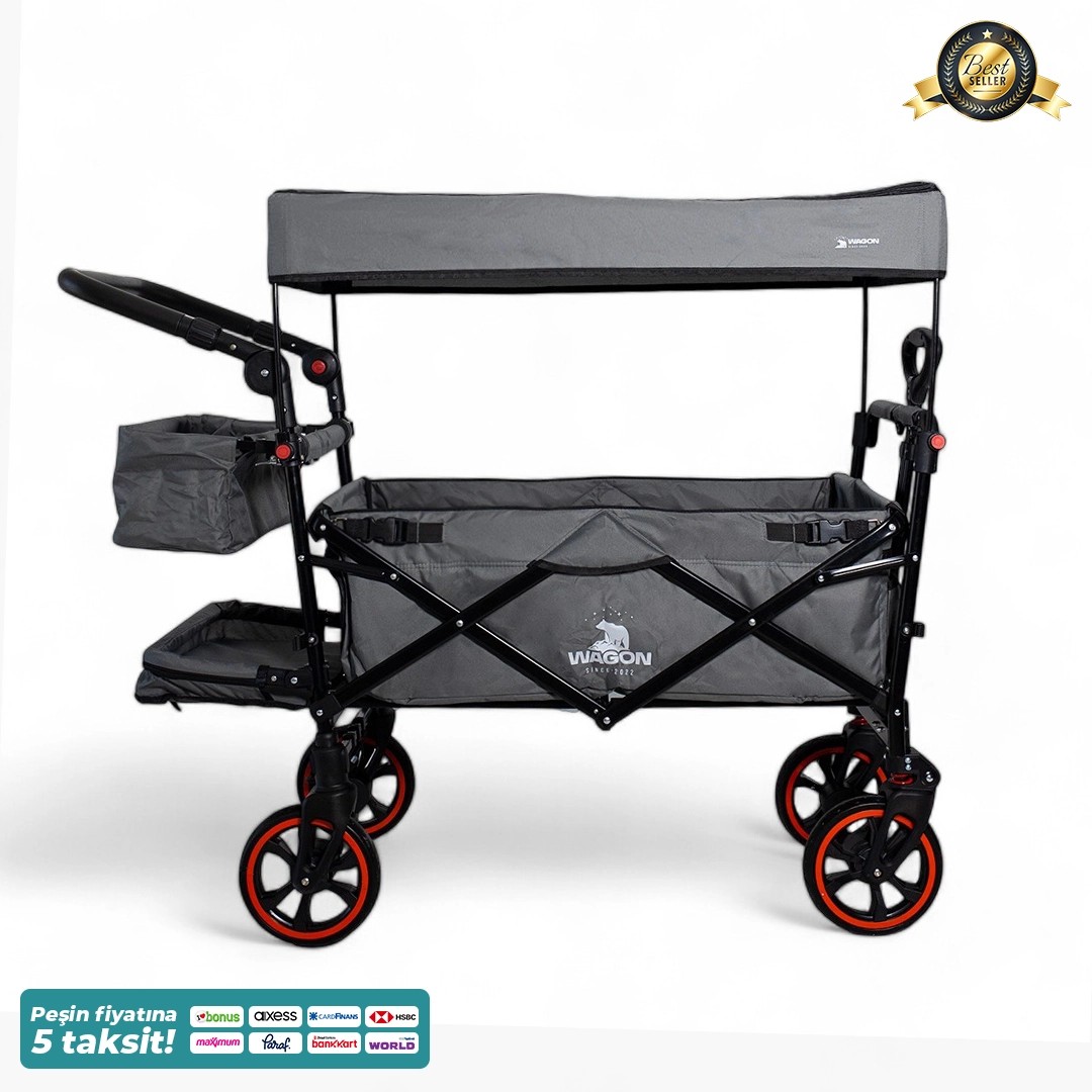 Wagon Premium Bebek Arabası - Gri