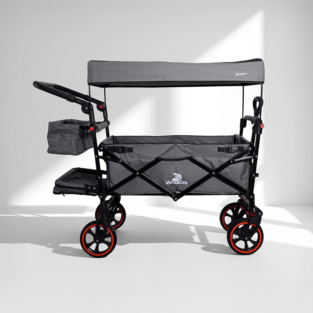 Wagon Premium Bebek Arabası - Gri (+4 Aksesuar)