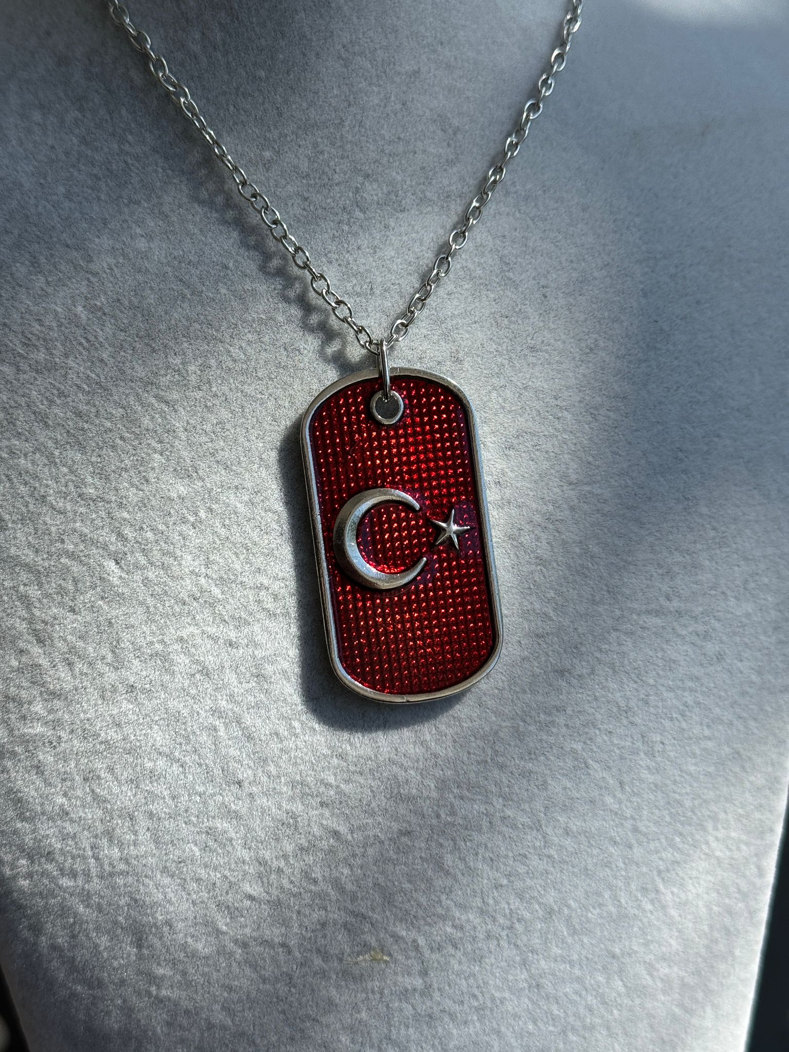 Türk Bayraklı Kolye