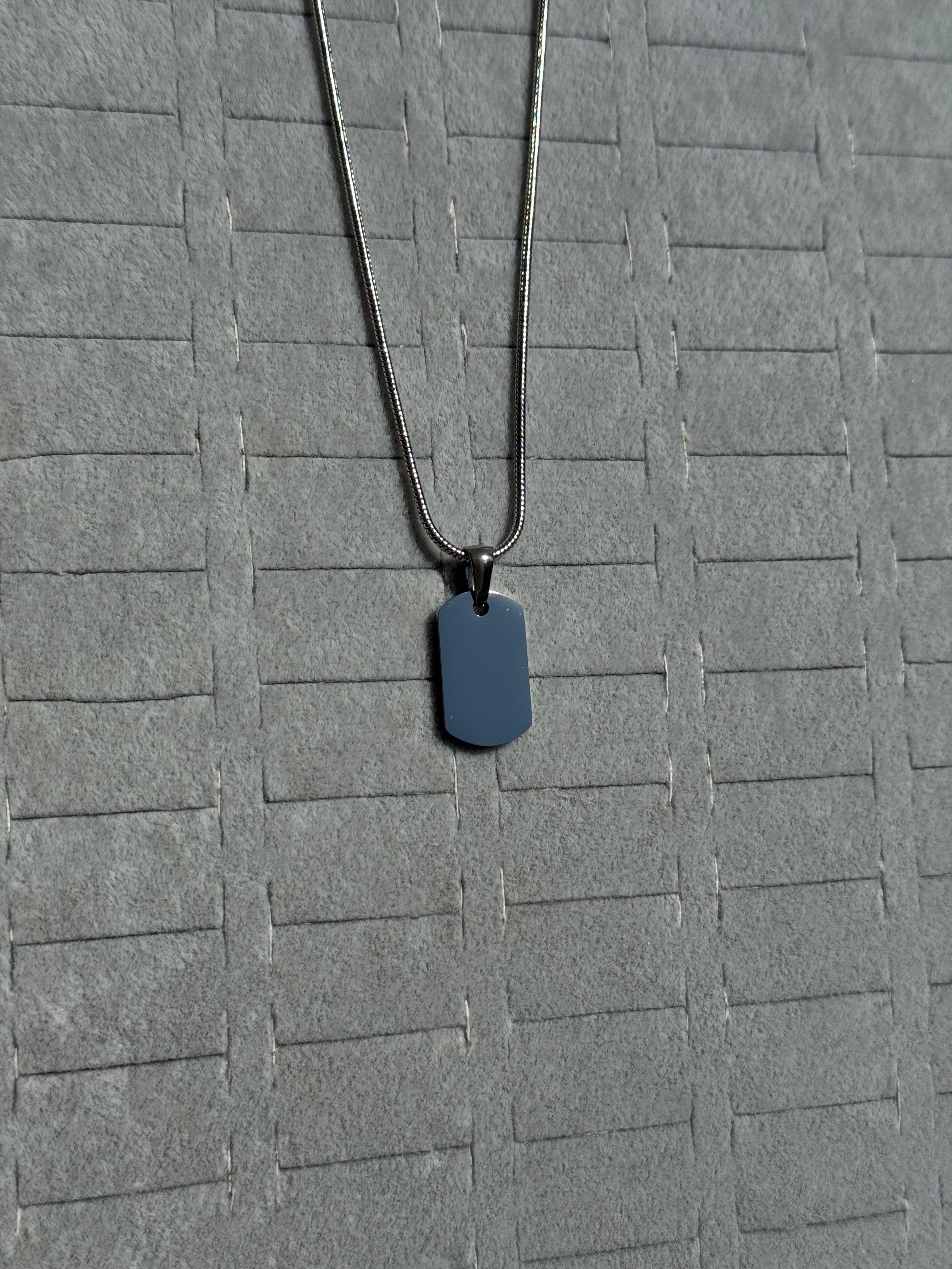 Minimal Cerrahi Çelik Erkek Kolye