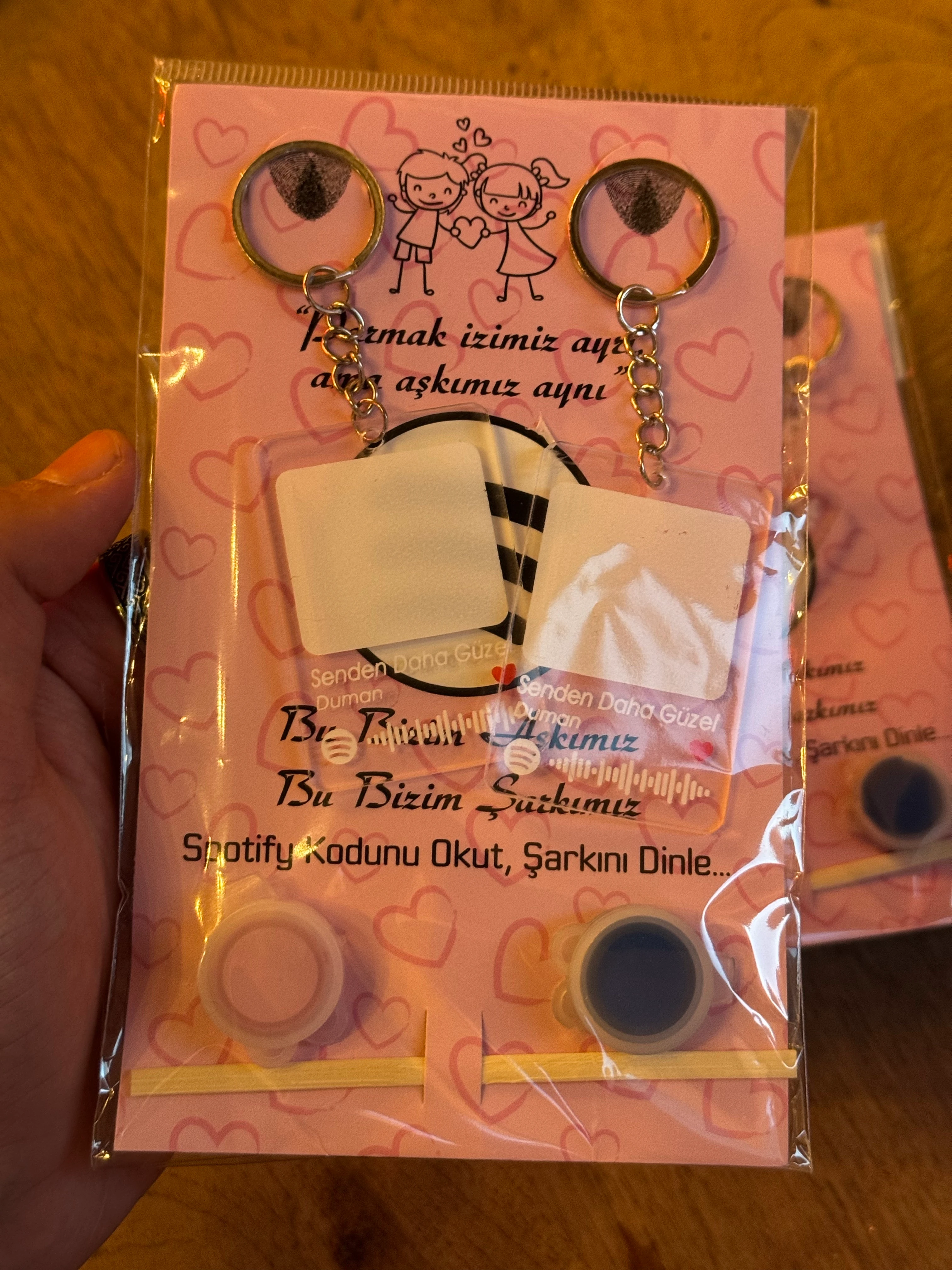 Parmak İzi Çift Anahtarlık