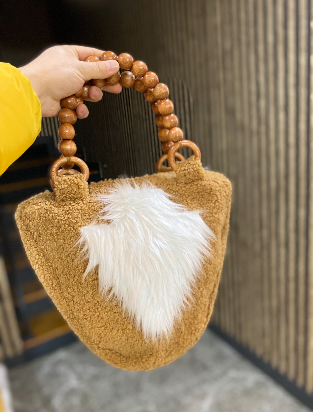 CR Design- Tasarım Peluş Kol Çantası