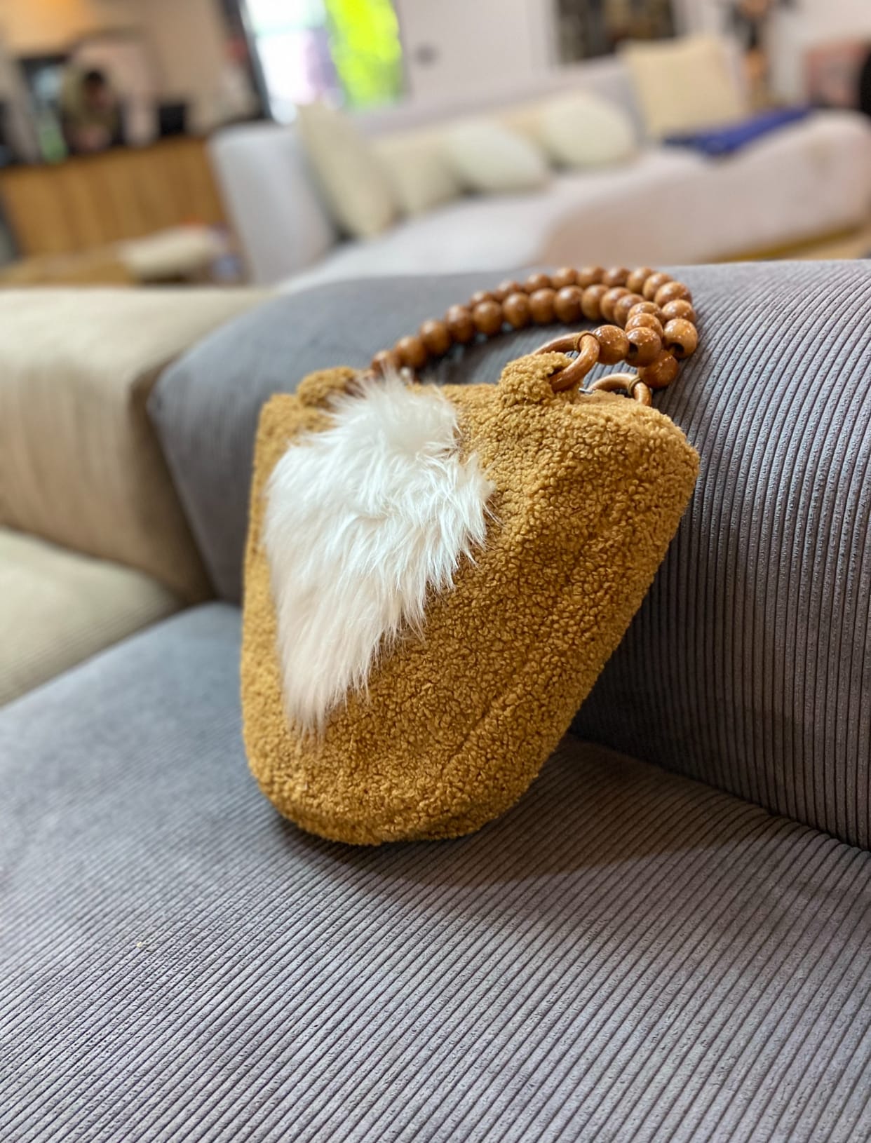 CR Design- Tasarım Peluş Kol Çantası