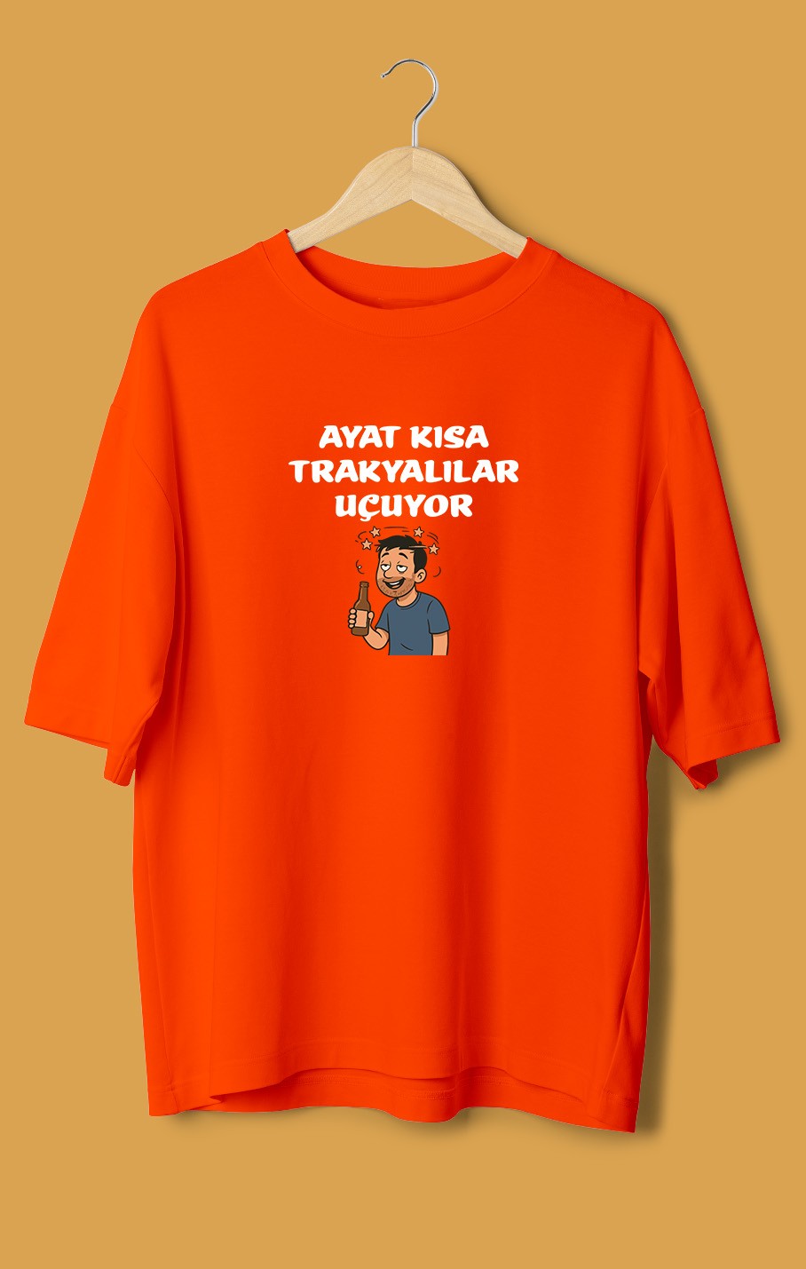 Ayat Kısa Trakyalılar Uçuyor (Orijinal Oversize Tişört)