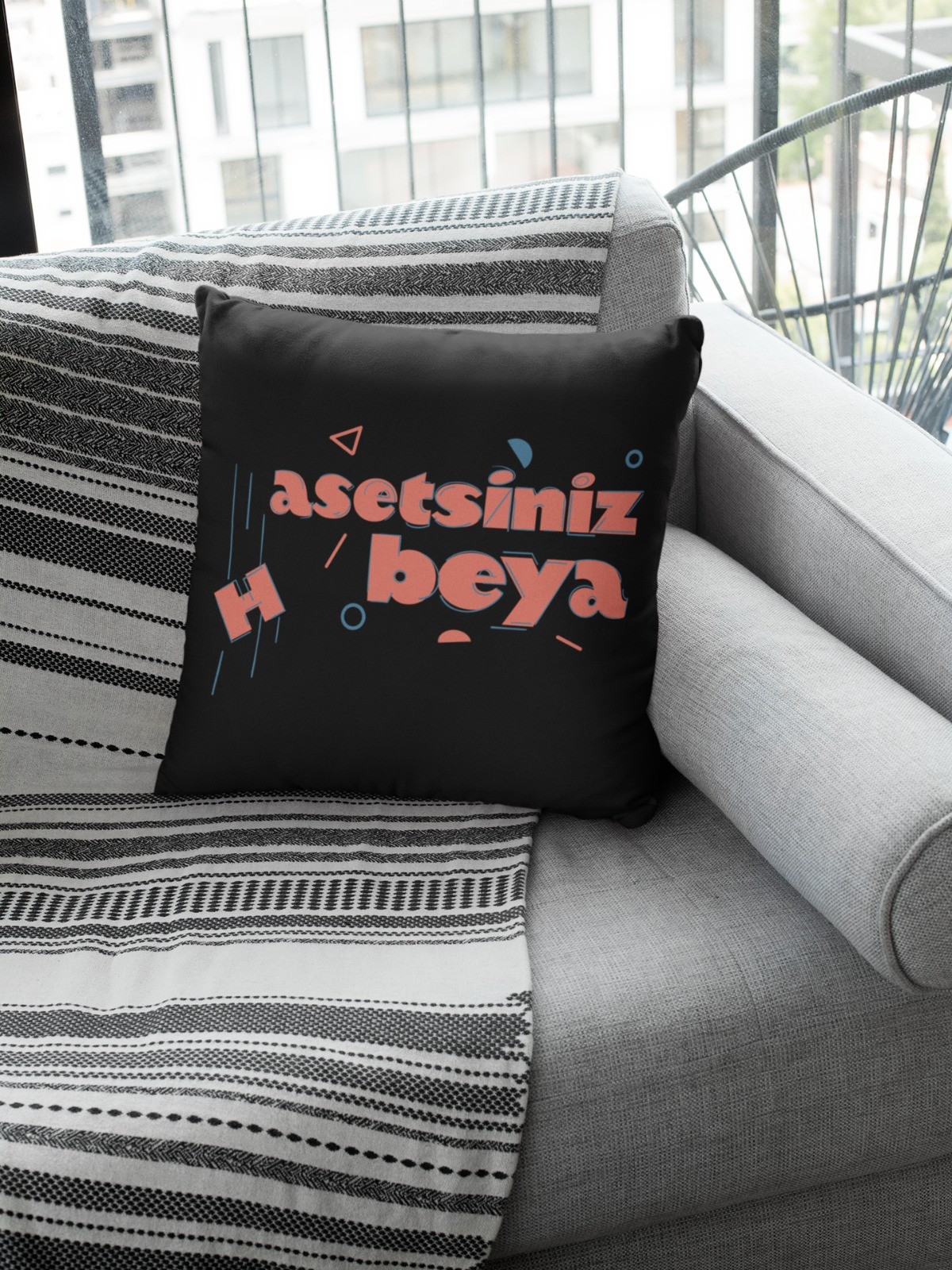 Asetsiniz Beya (Kare Yastık)